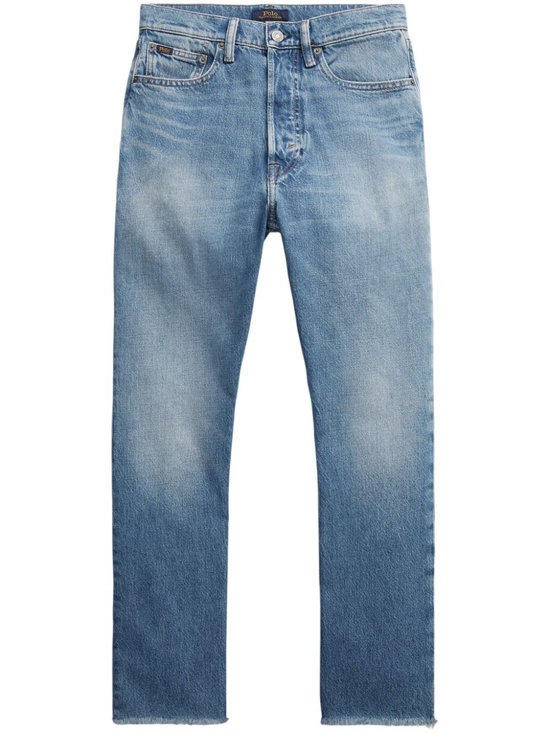 logo-tag high-rise cropped jeans 1