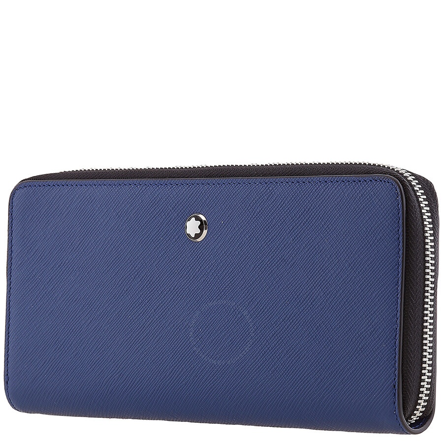 Montblanc Blue Calfskin Sartorial Phone Pouch - 3