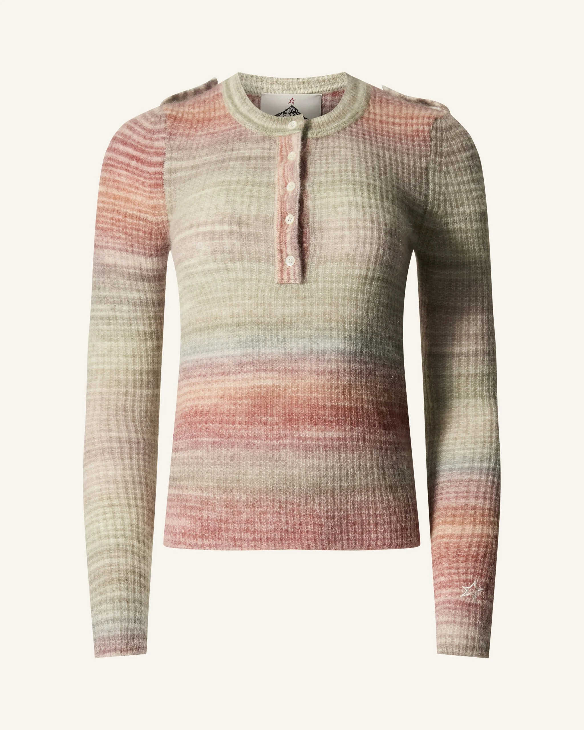 Wool Rainbow Knit Top - 1