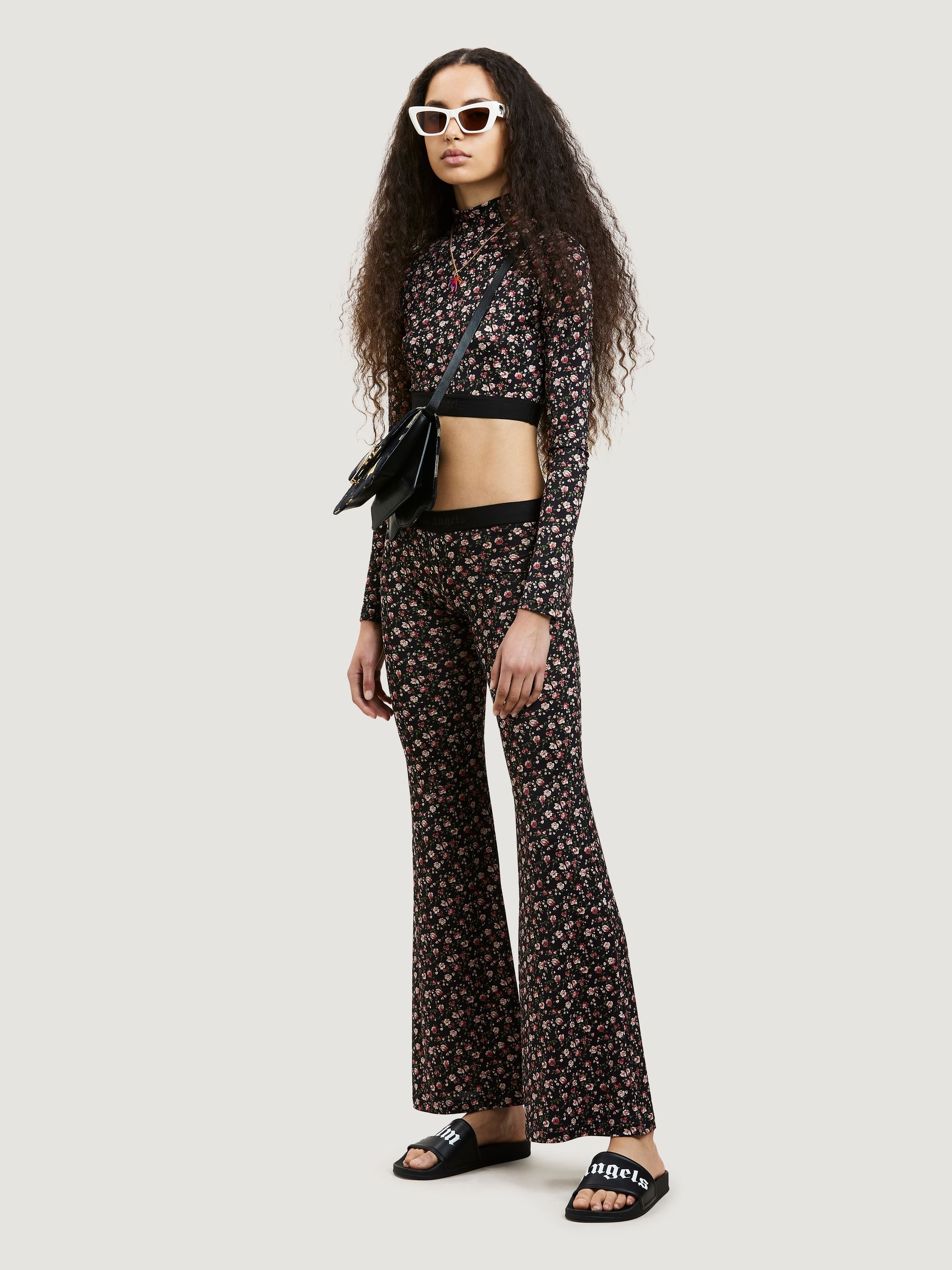 FLOWERS PRINT LOGO LEGGINGS - 2
