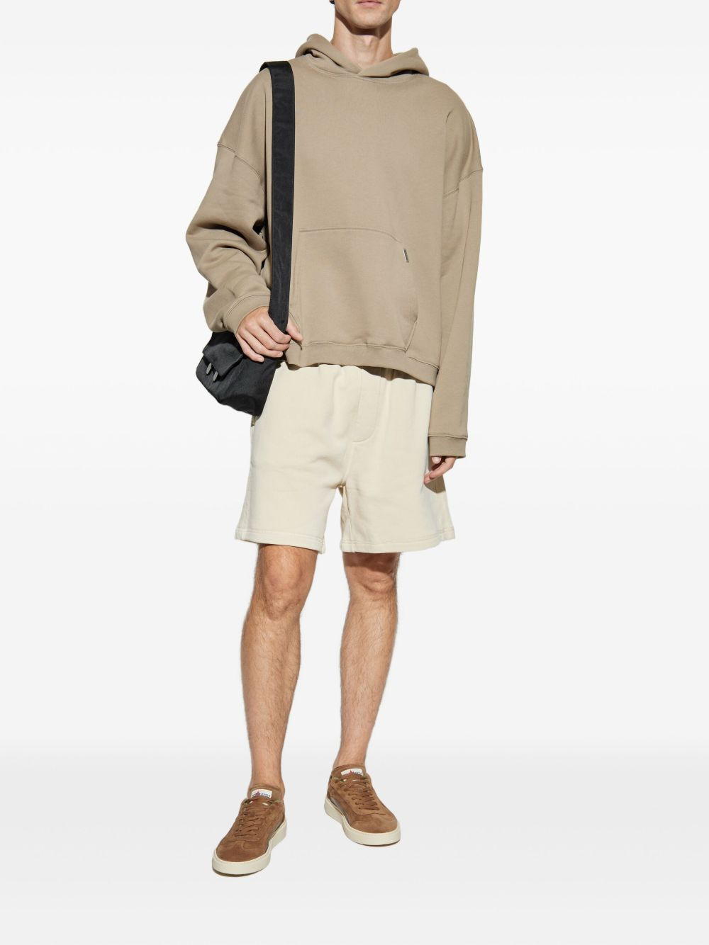 logo-embroidered track shorts - 2