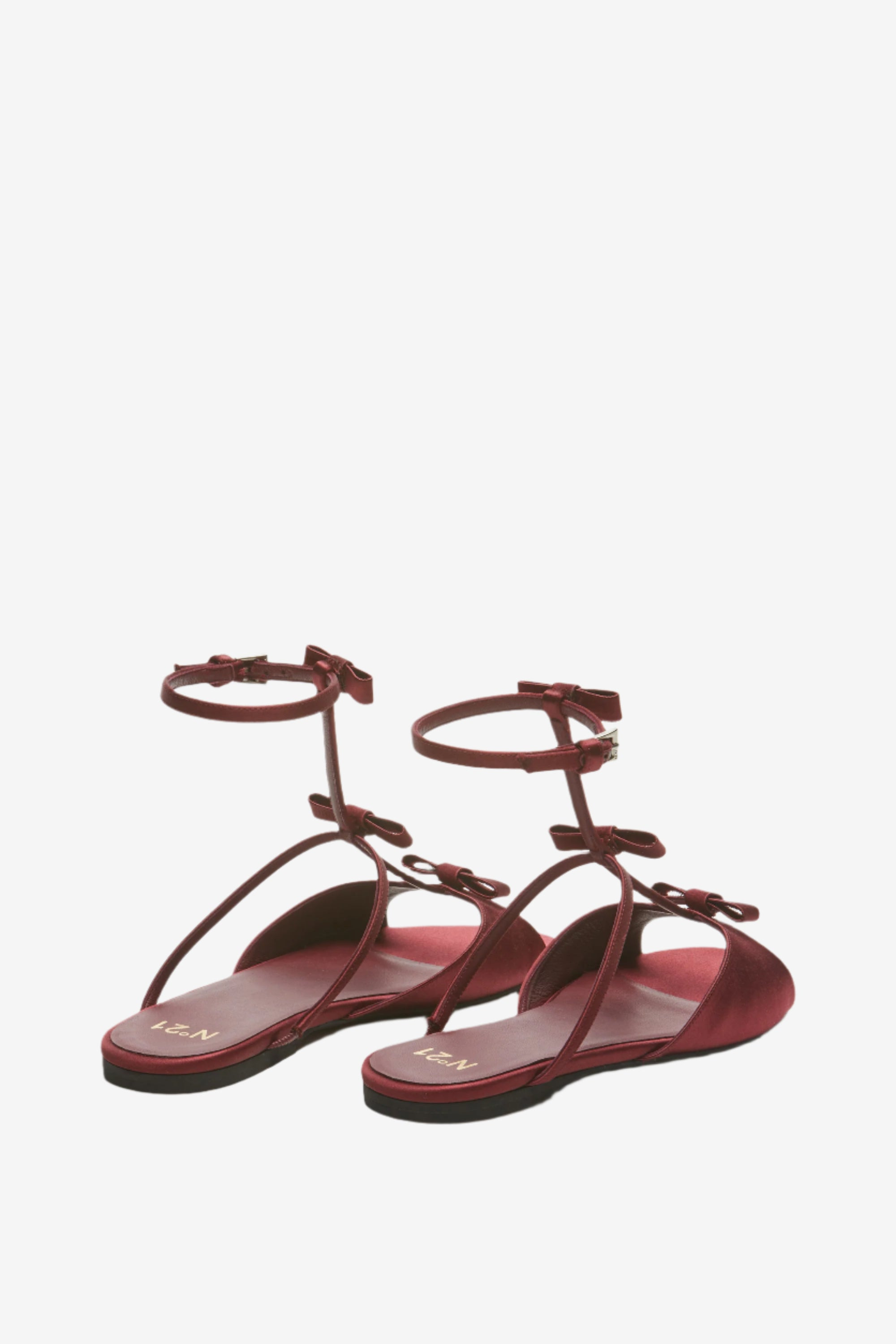 BOW-DETAIL FLAT SANDALS - 3