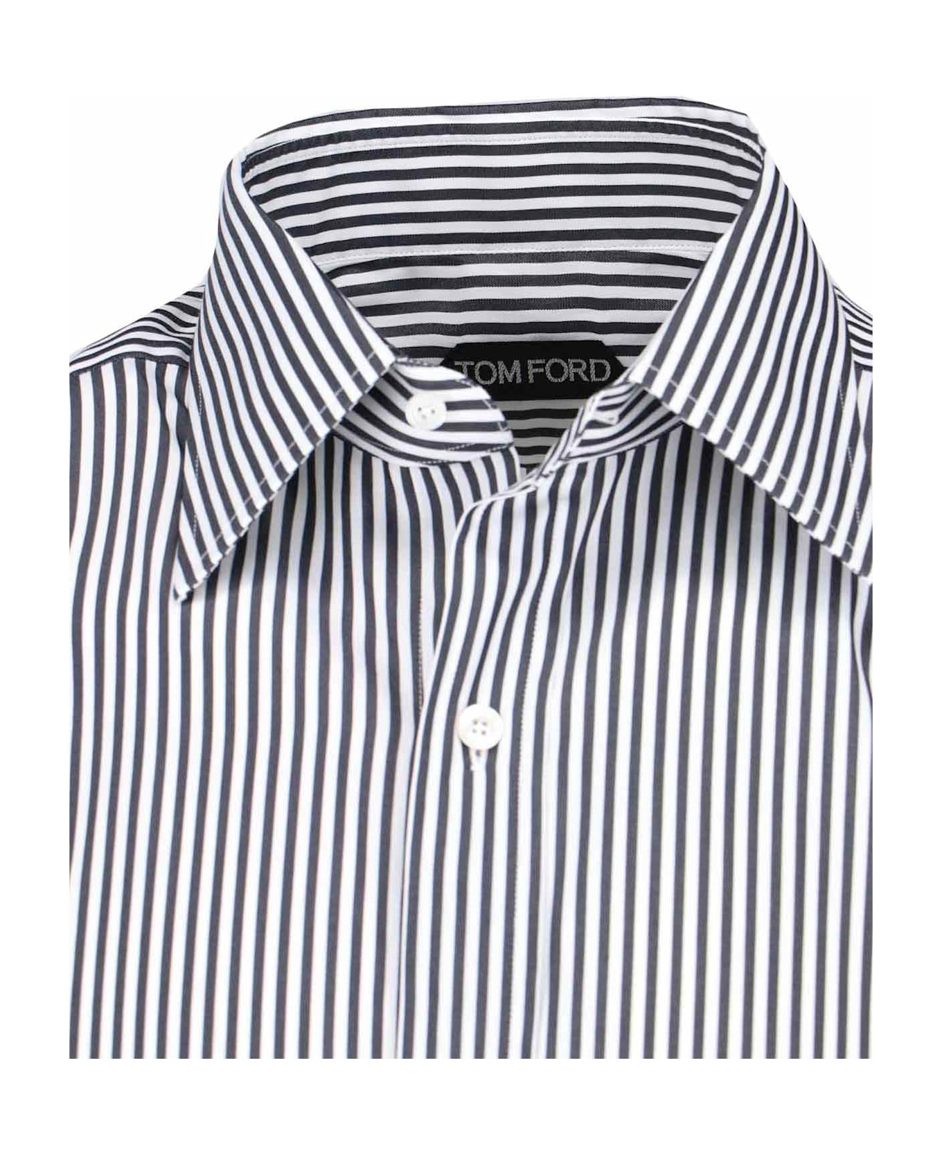Striped Slim Shirt - 3