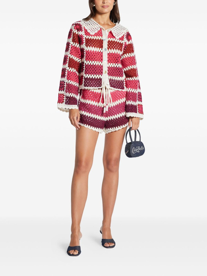 FARM RIO crochet-knit cardigan outlook