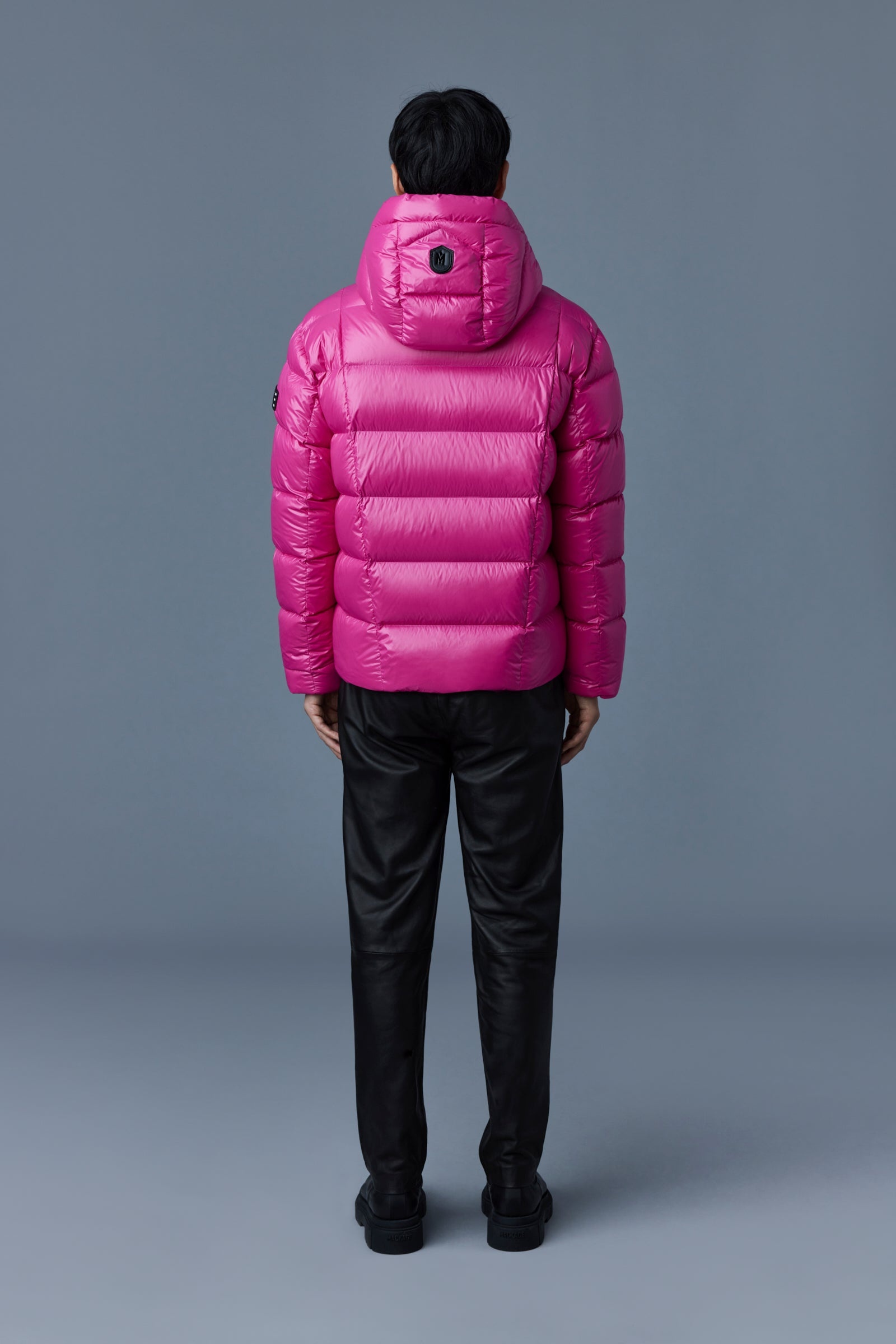 VICTOR lustrous light down jacket with hood for men - 4