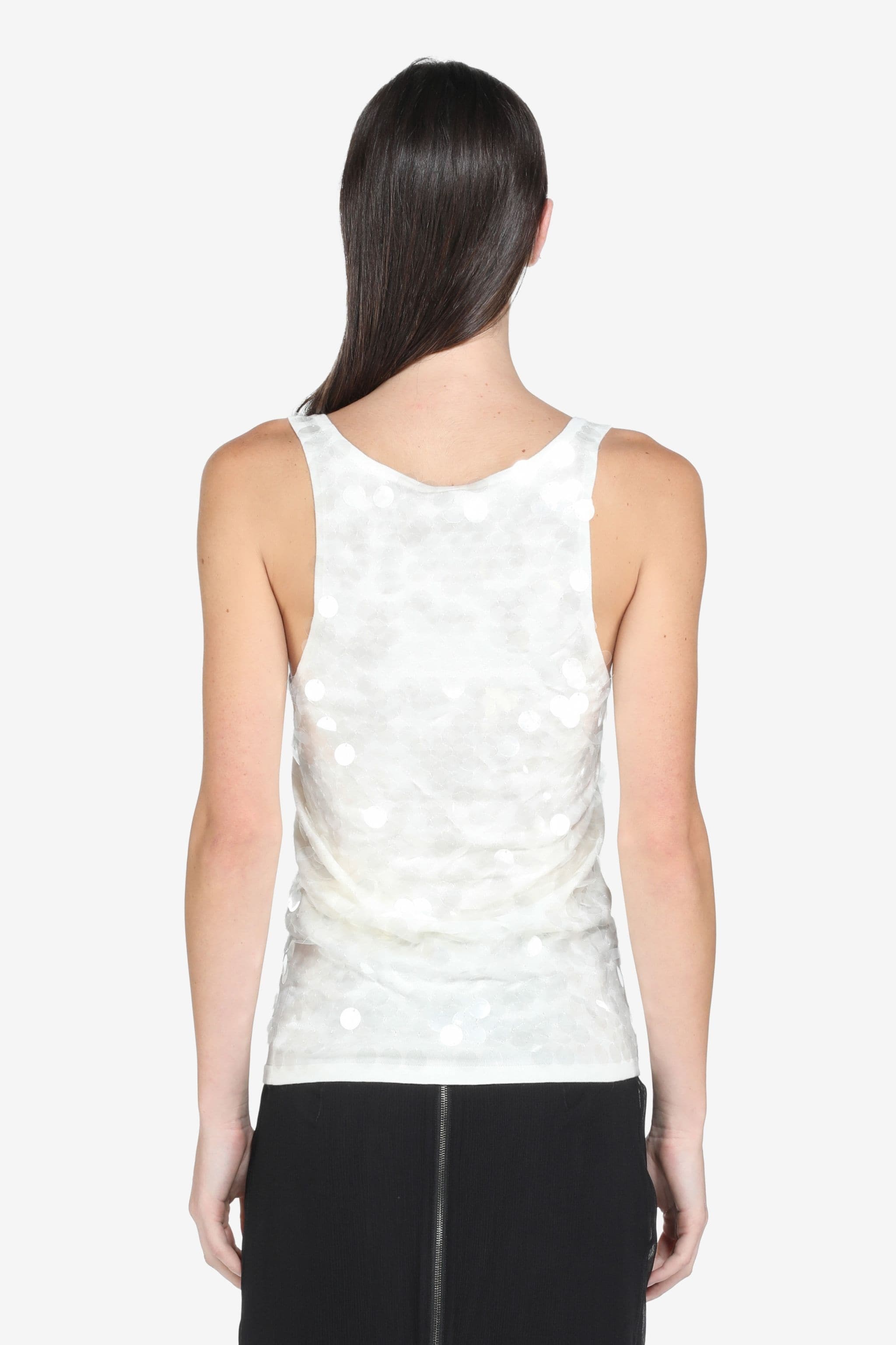 SEQUIN COTTON TANK TOP - 2