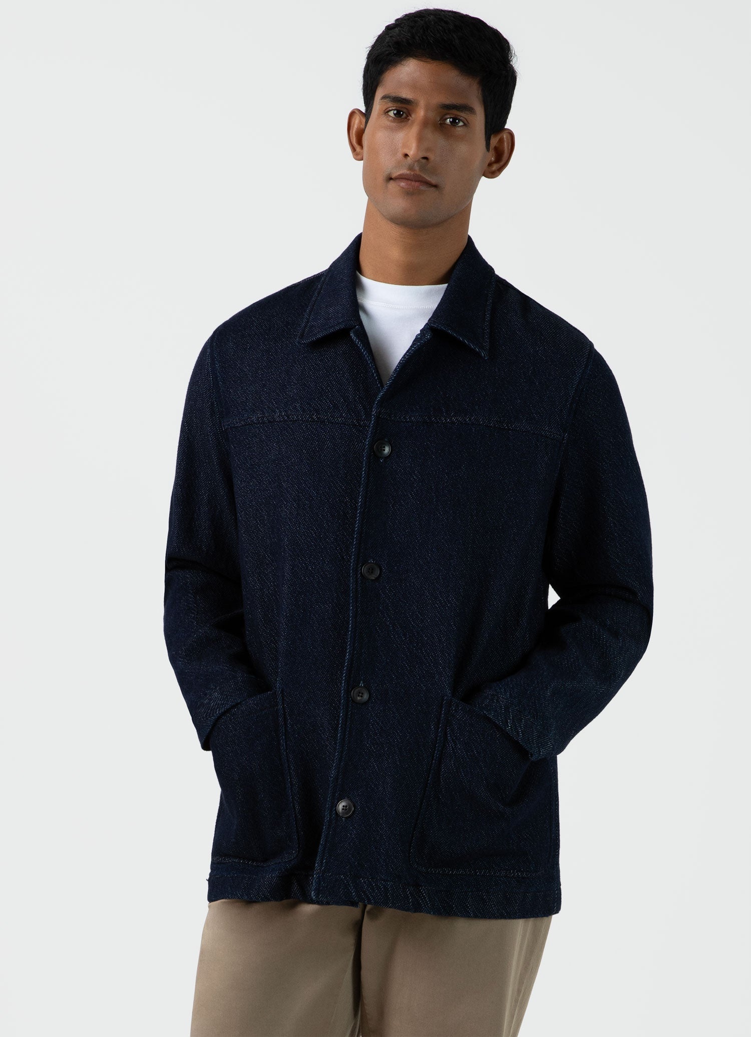 Denim Chore Jacket in Selvedge Denim - 2