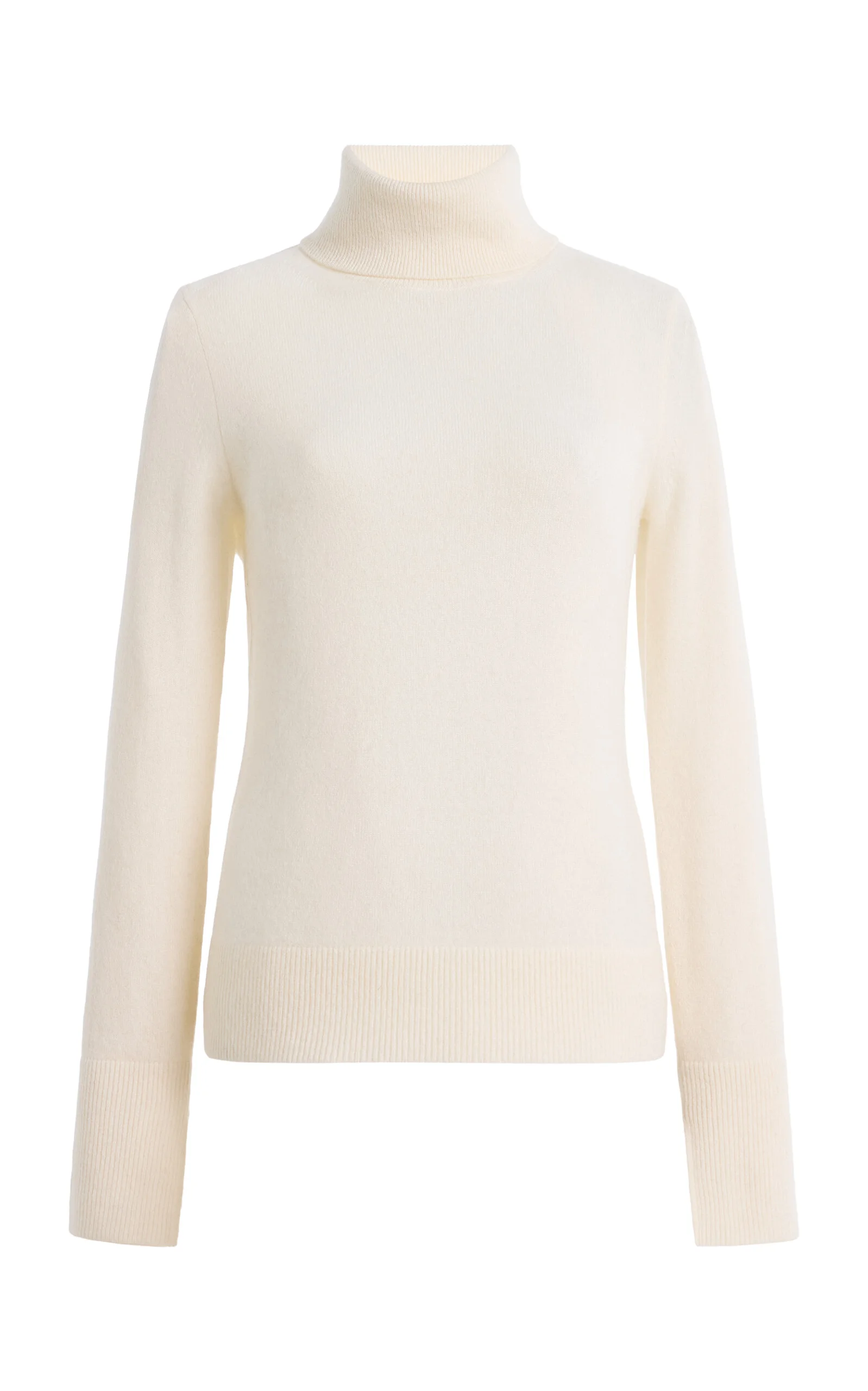 Aaliyah Merino Wool Knit Turtleneck ivory - 1