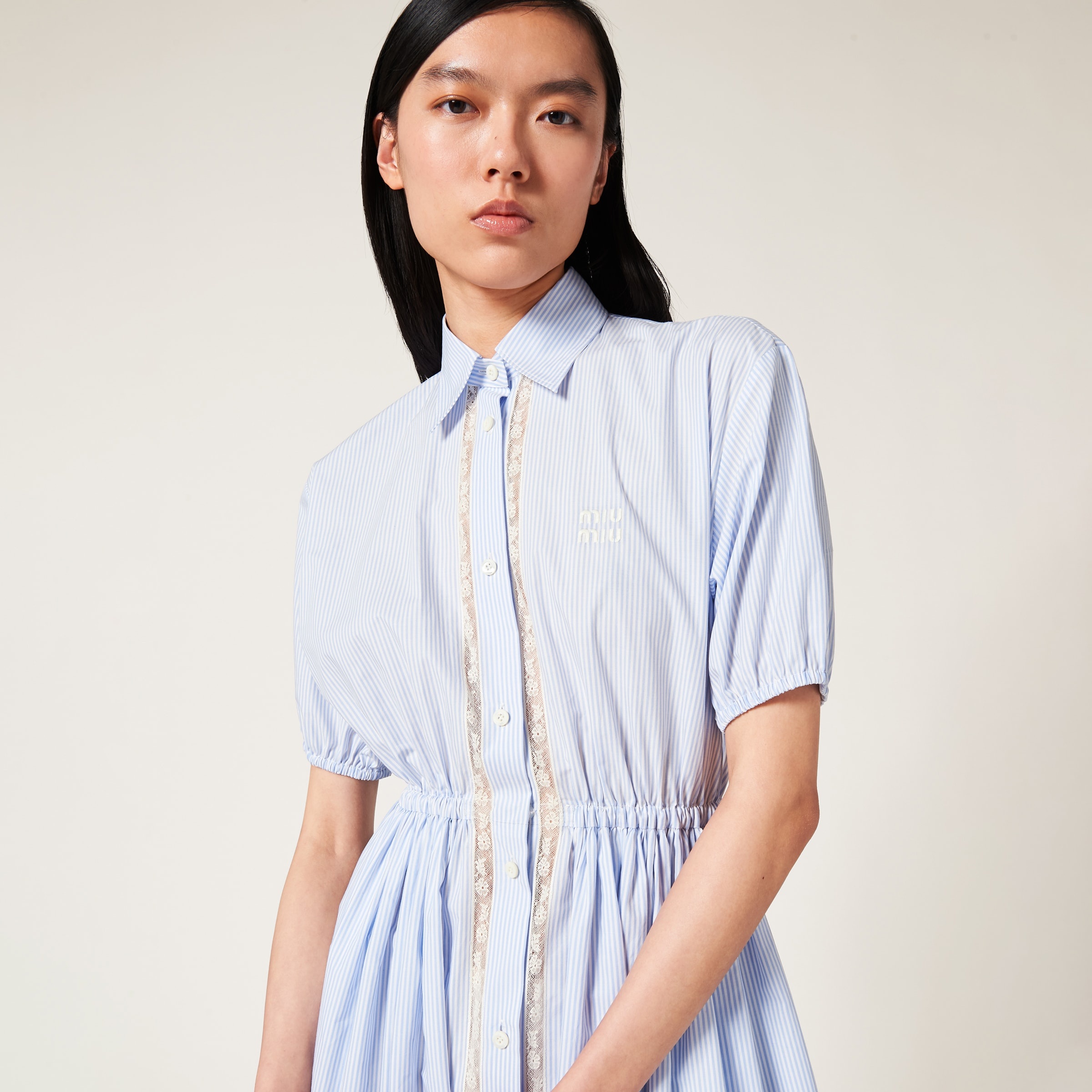 Poplin long dress - 4