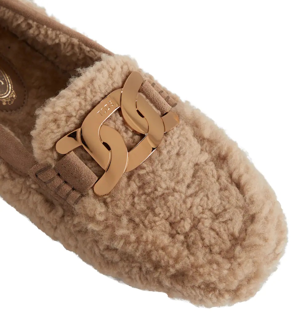 Shearling loafers - 6