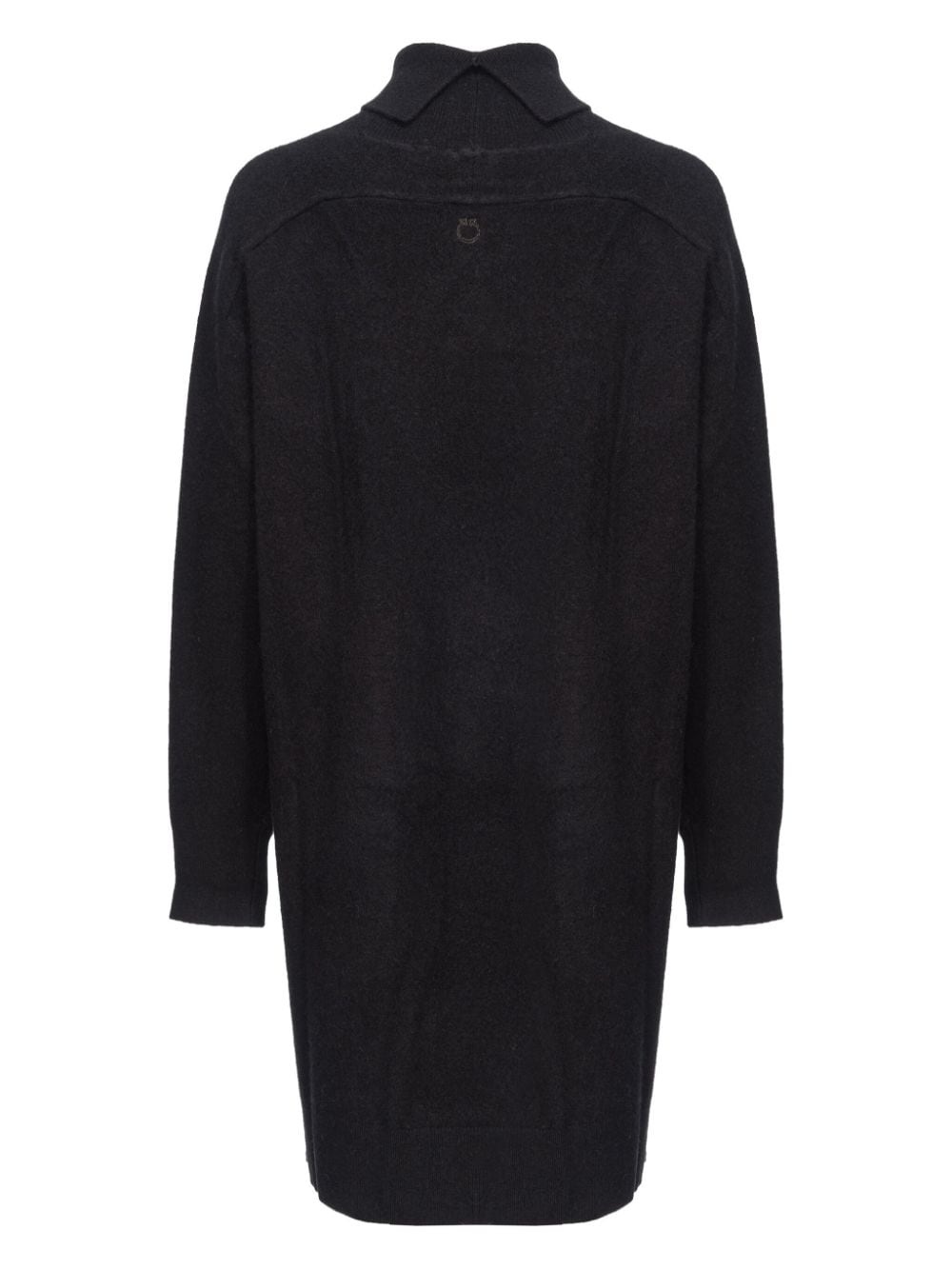 logo-embroidered knitted dress - 2