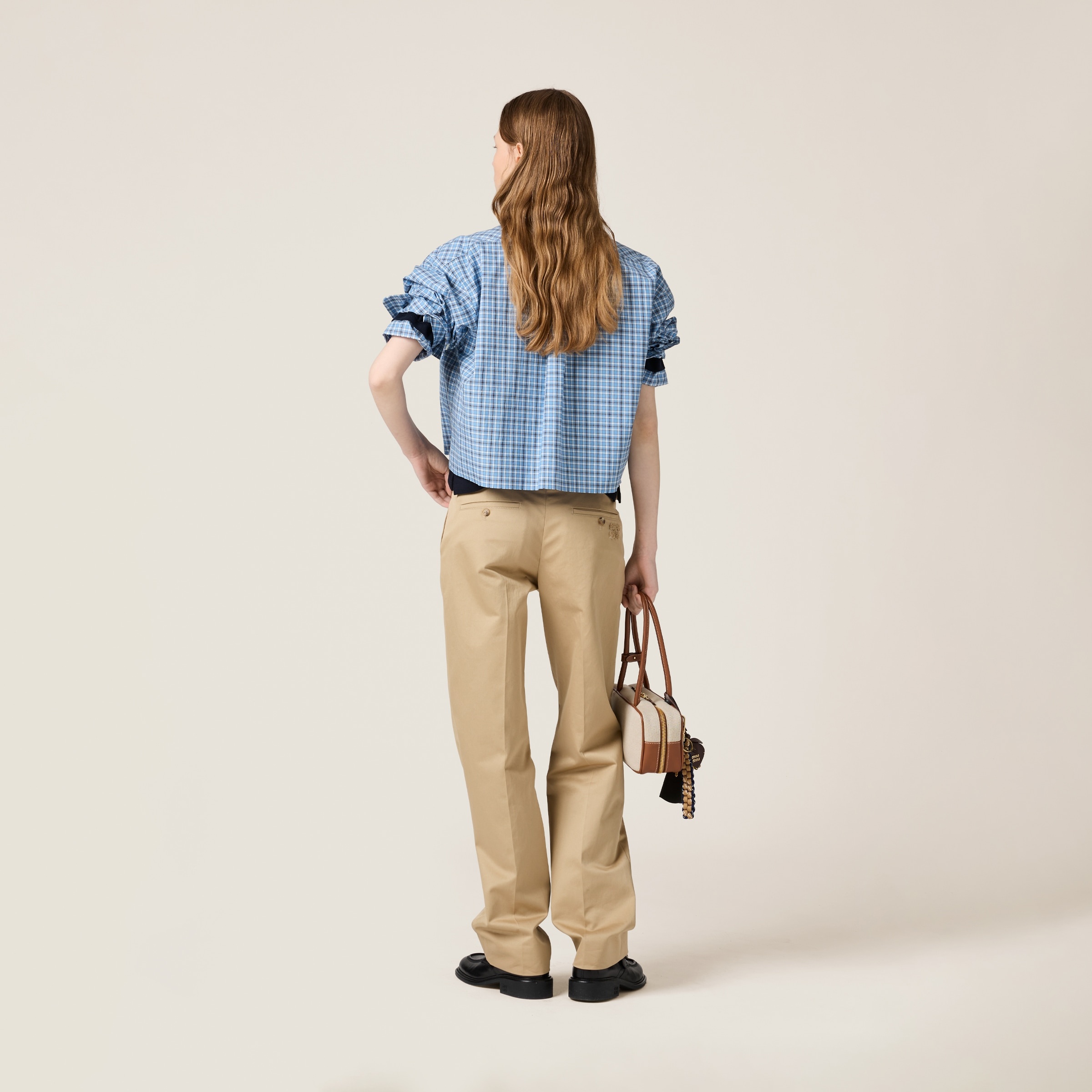 Checked poplin shirt - 3