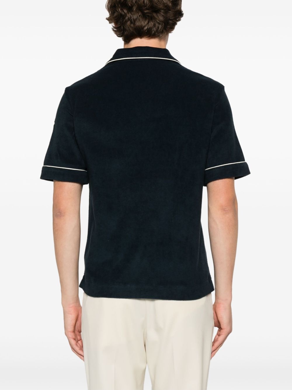 textured polo shirt - 3