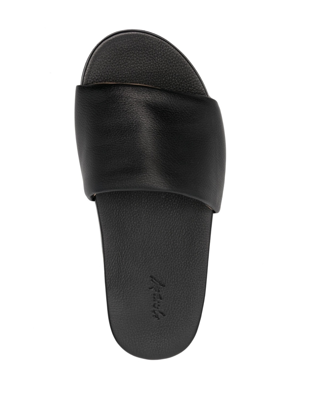 slip-on leather slides - 4