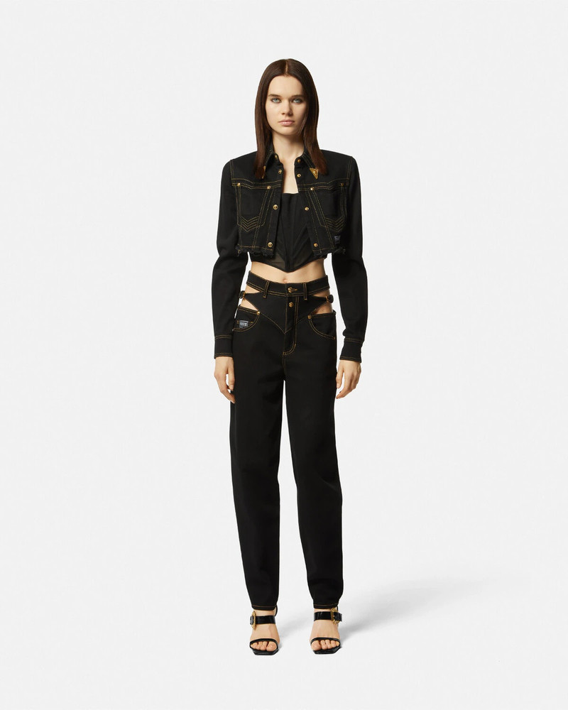 VERSACE JEANS COUTURE Crop Denim Jacket outlook