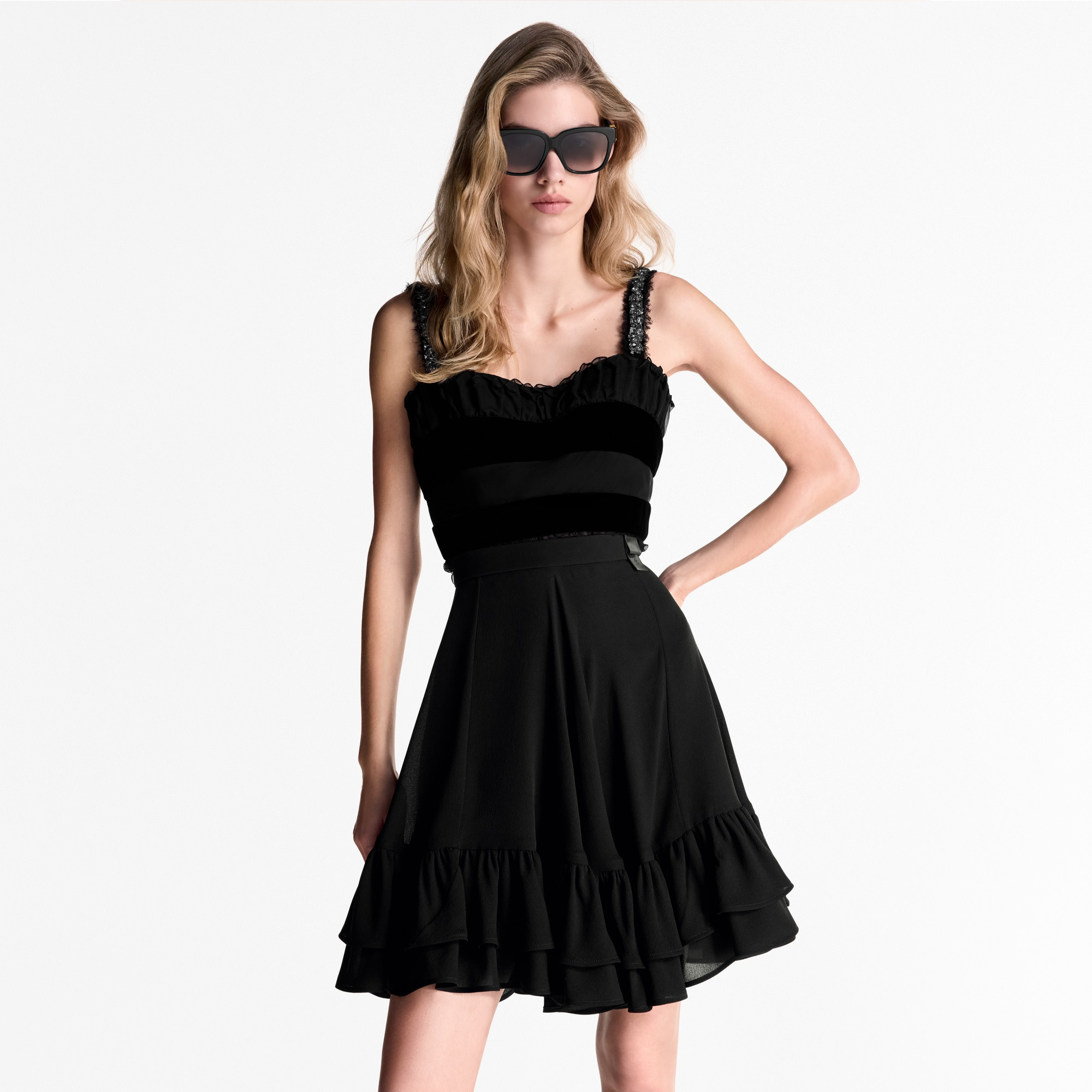 Flounce Hem Skirt - 2