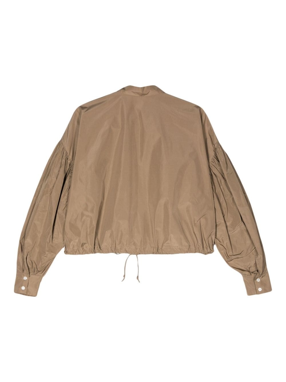 bishop-sleeve taffeta shirt - 2