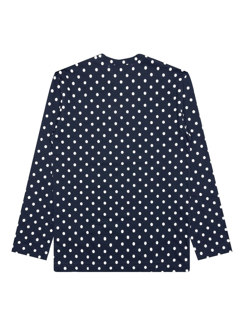 Comme des Garçons PLAY polka-dot long-sleeve T-shirt outlook