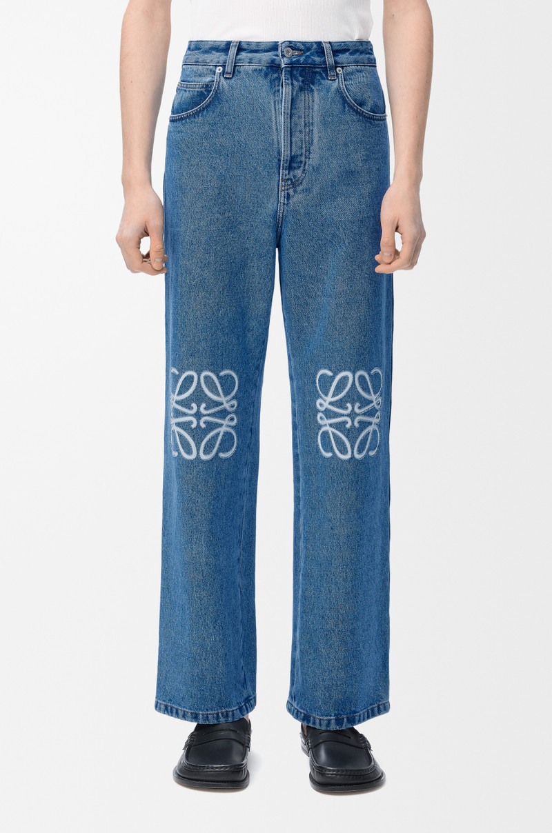 Anagram baggy jeans in denim 3