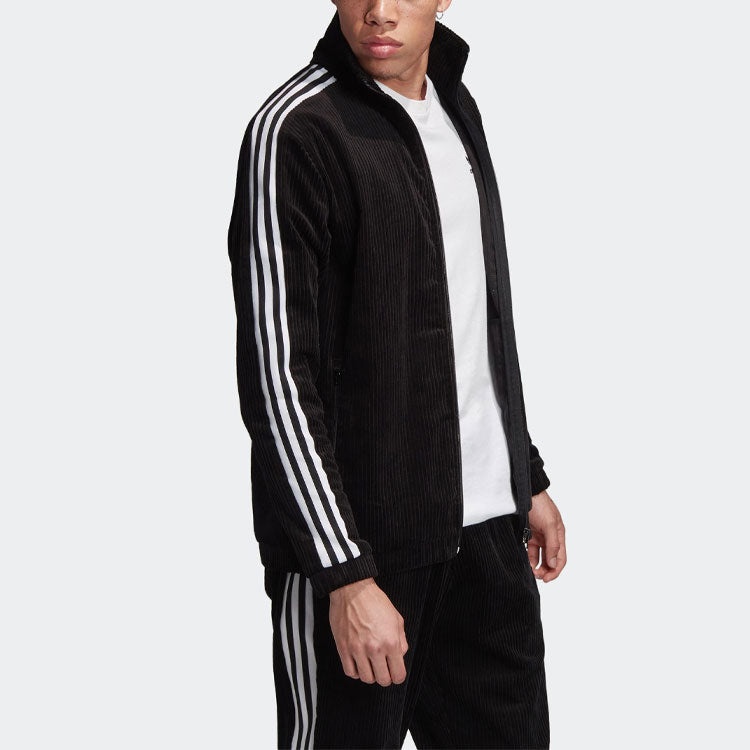 adidas originals Cord corduroy Zipper Jacket Black ED6127 - 6