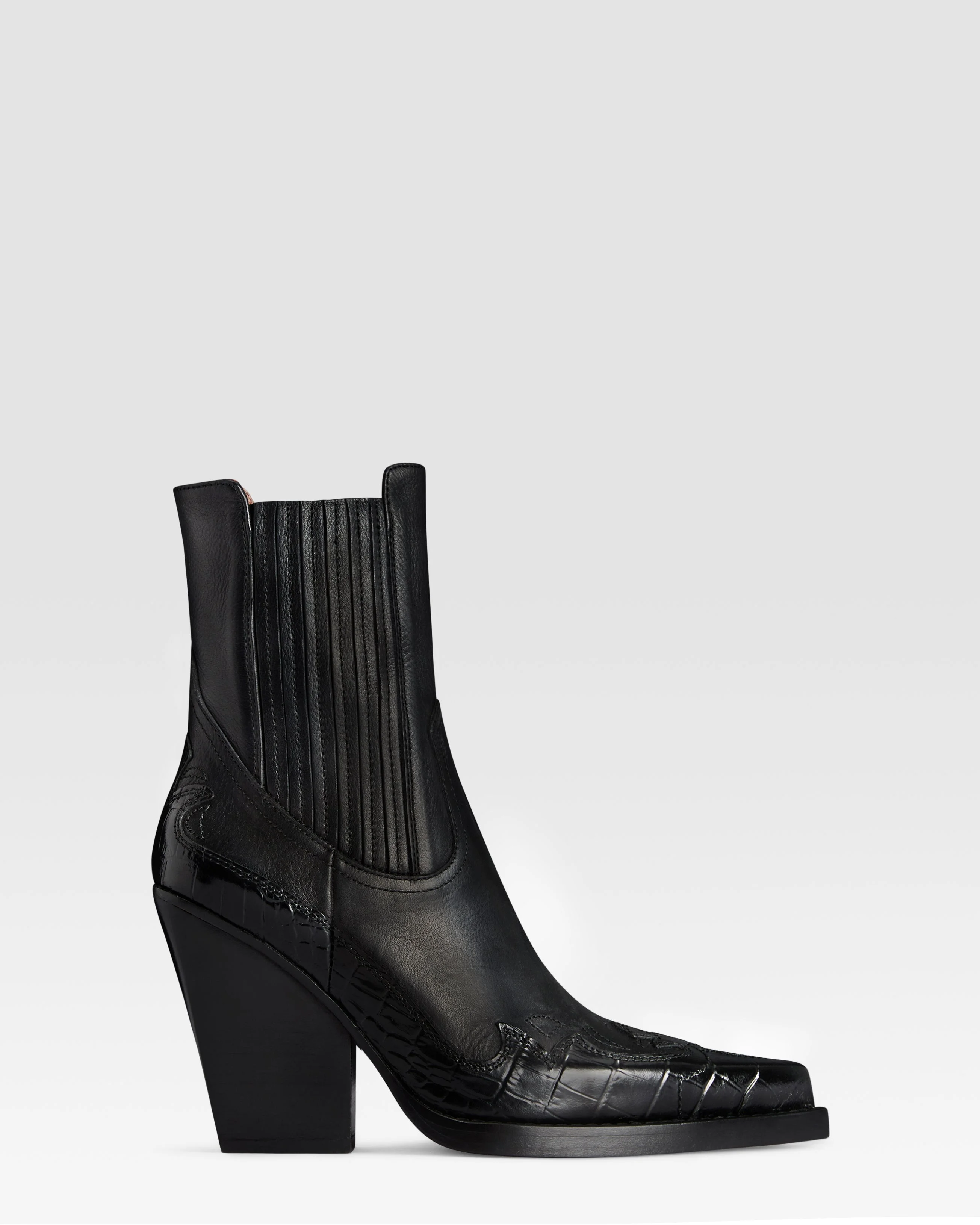 DALLAS EMBROIDERED ANKLE BOOT 100 - 1