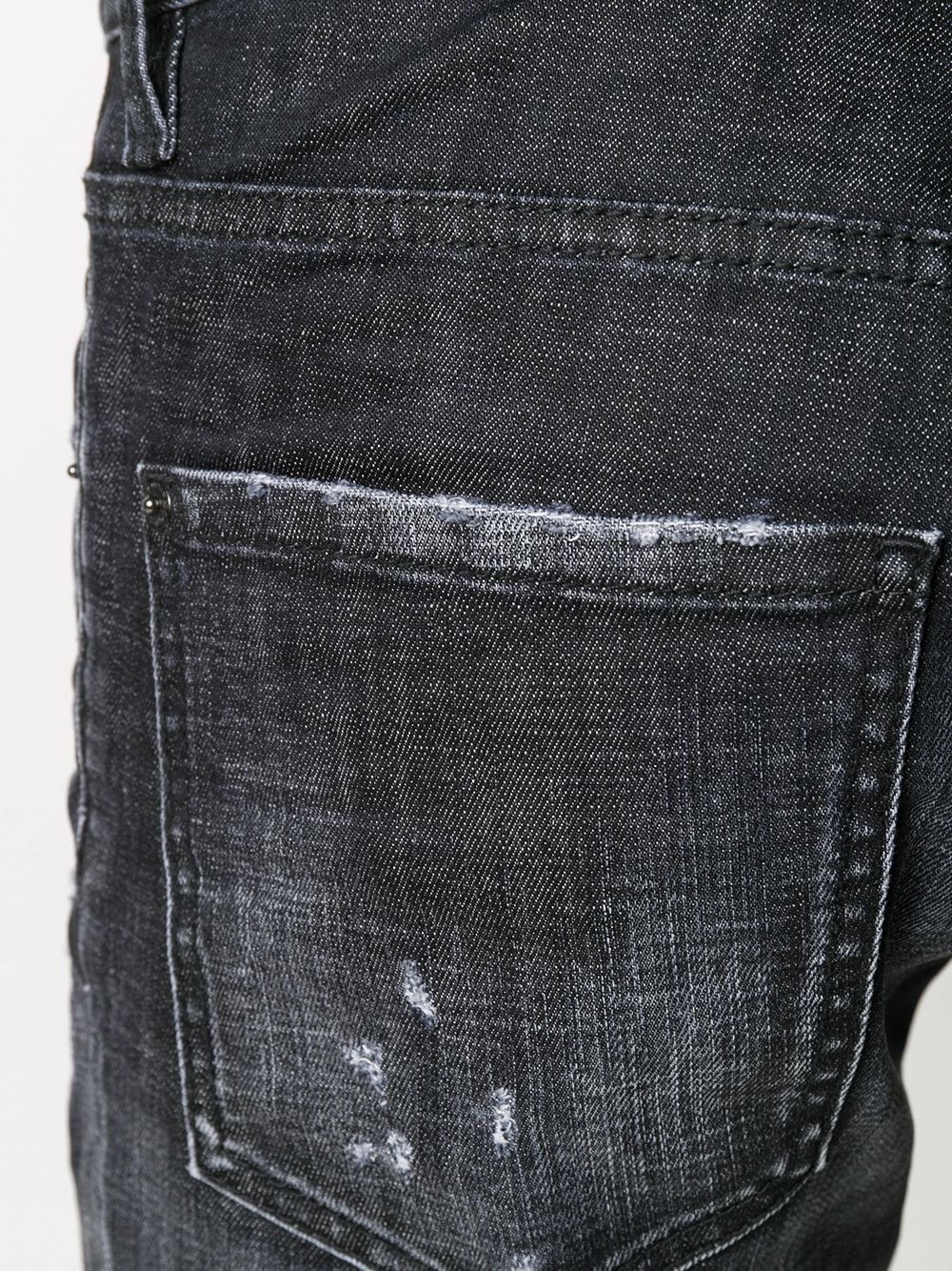 whiskered slim jeans - 5