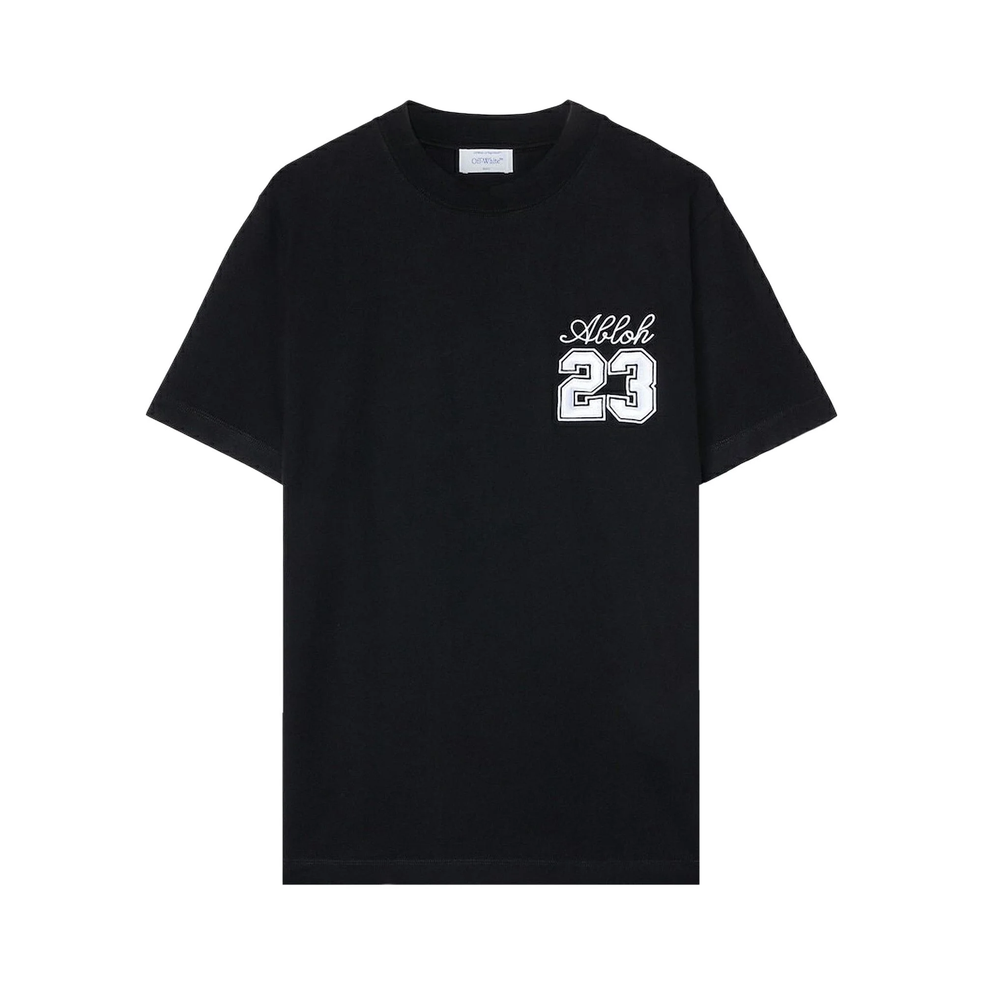 Off-White 23 Logo Slim Short-Sleeve Tee 'Black/White' - 1
