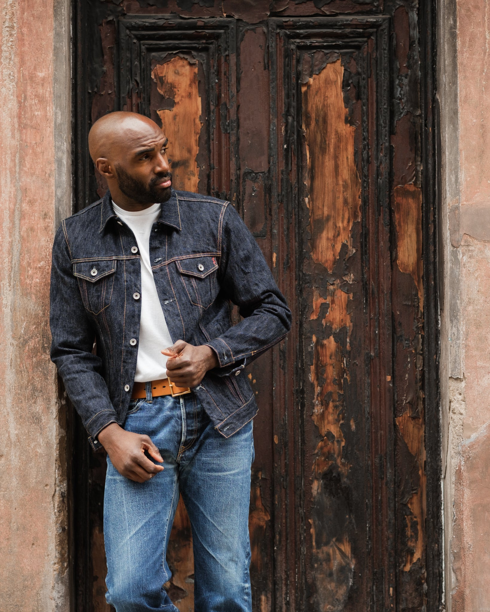 IH-526J-SLB 16oz Slubby Selvedge Denim Type III Jacket - Indigo - 4