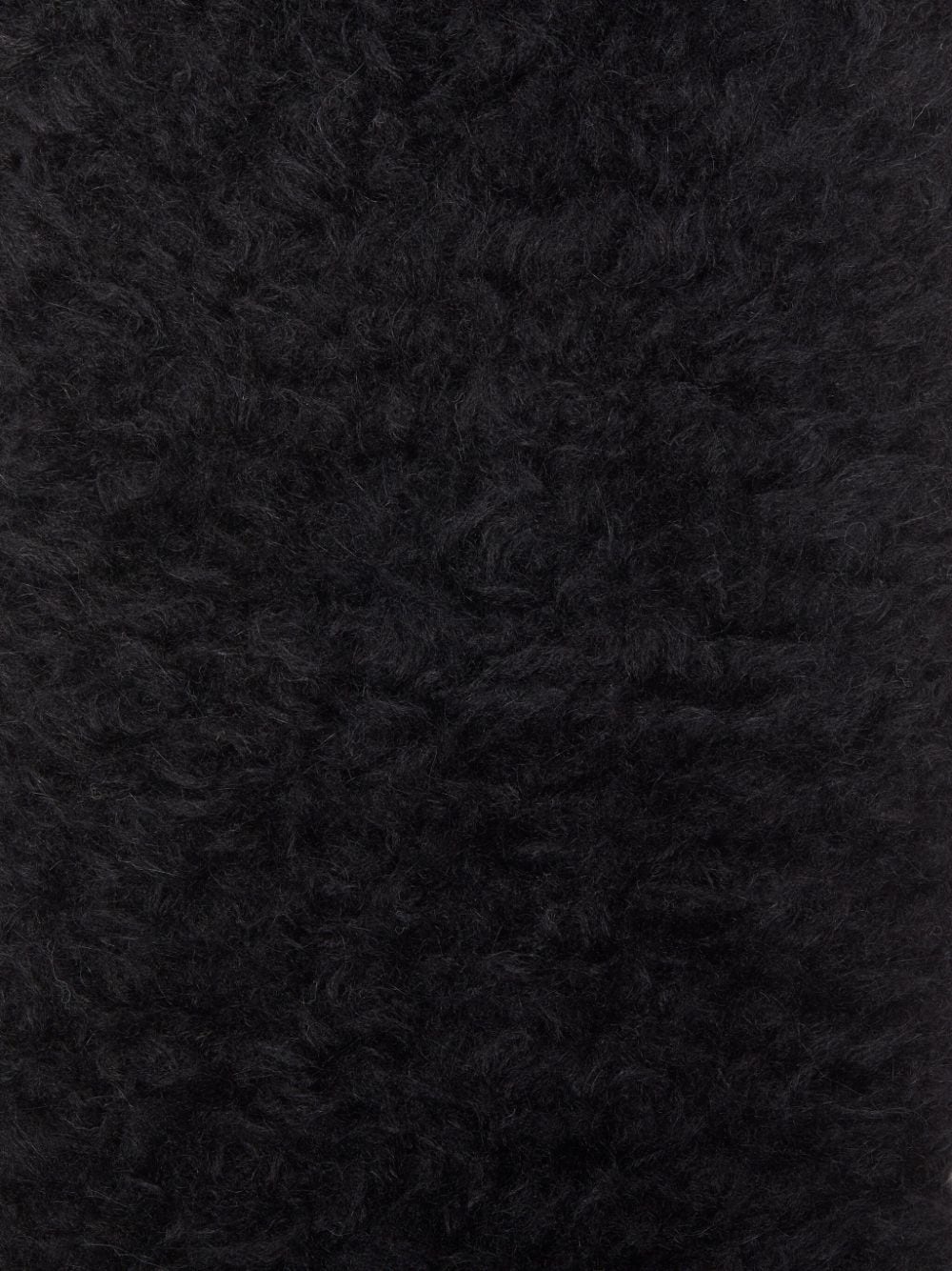 logo-tag faux-fur scarf - 3