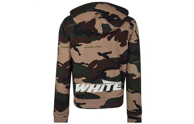 Off-White Camouflage Zipper Jacket Green OMBB033E181920219901 - 2