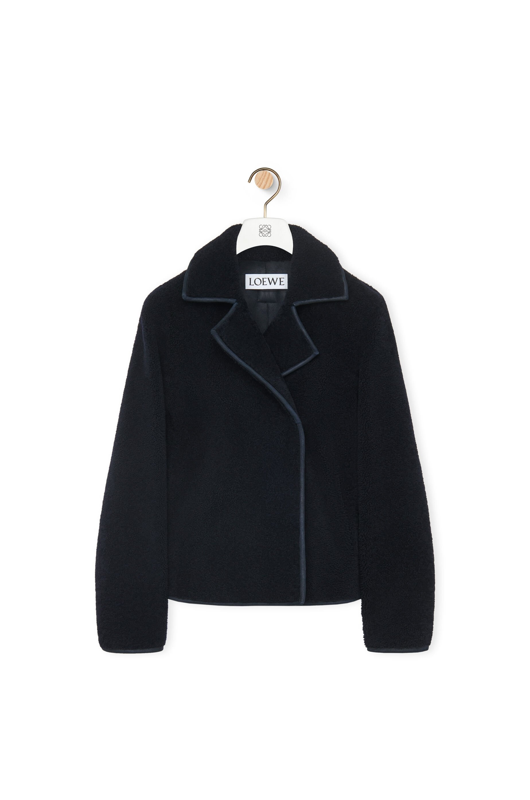 Trapeze jacket in shearling - 1