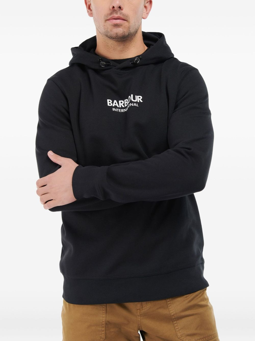 logo-embroidered hoodie - 3