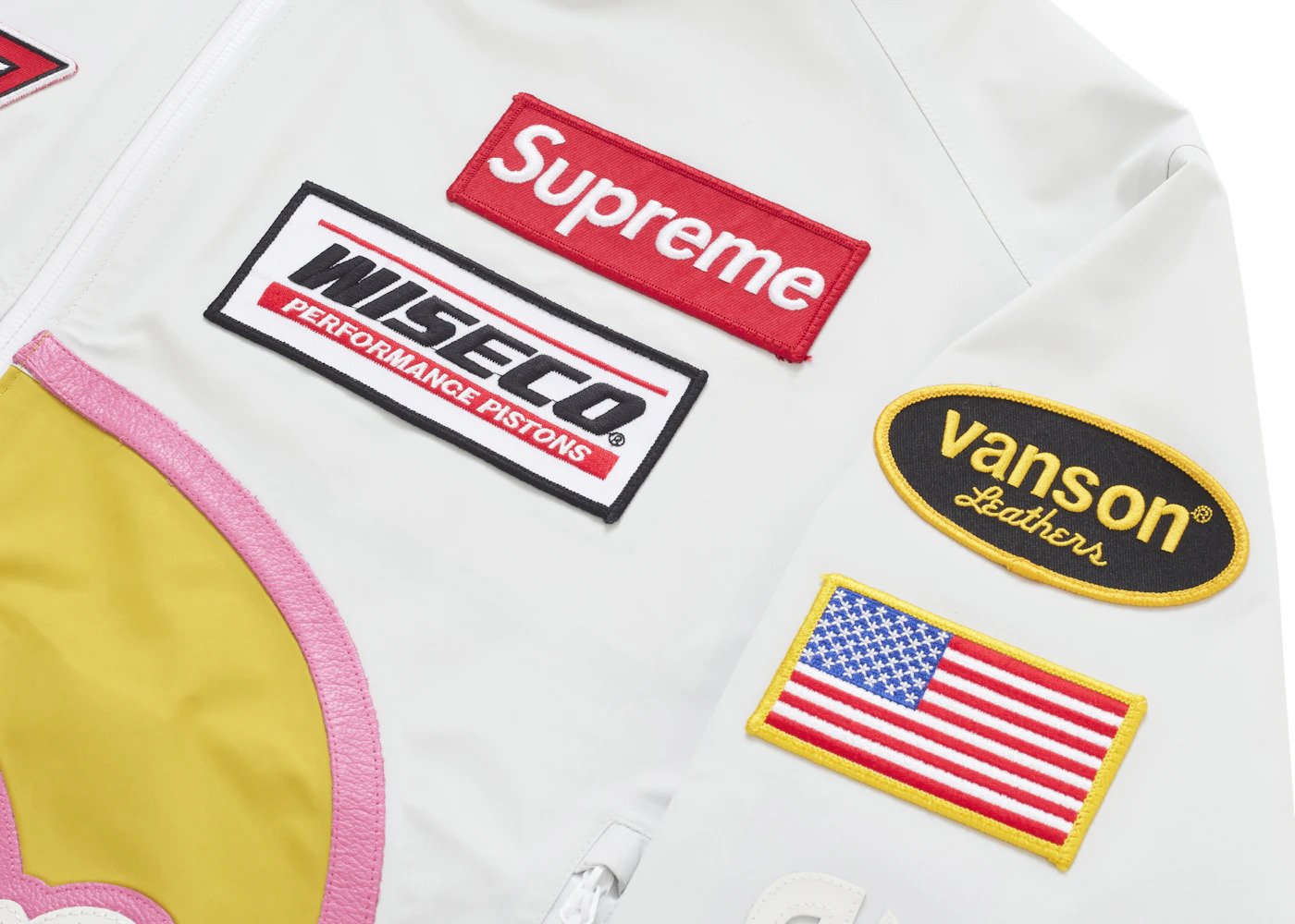 Supreme Supreme Vanson Leathers GORE-TEX Shell Jacket White | REVERSIBLE