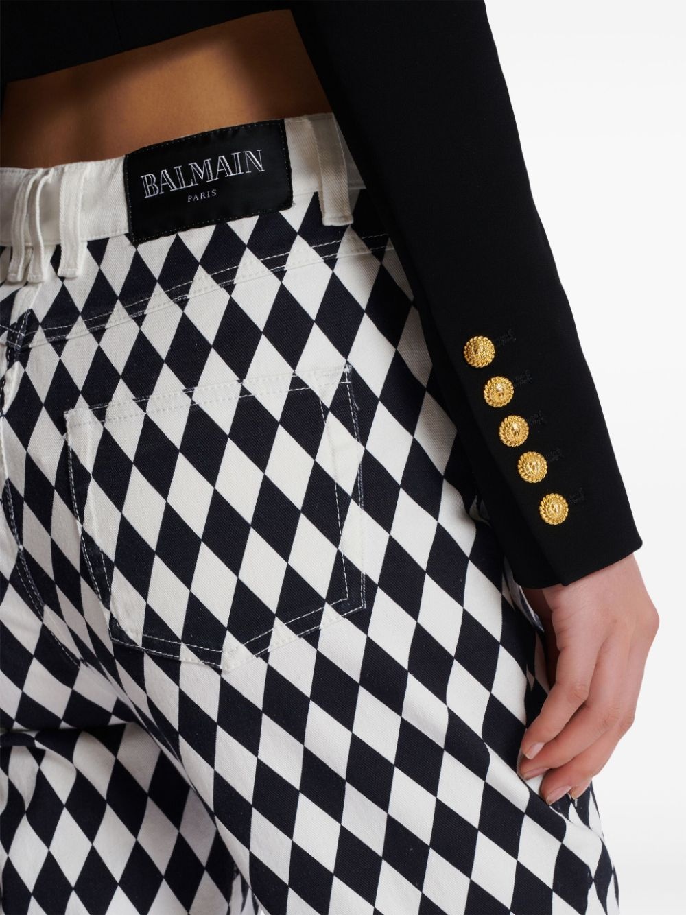Spencer crepe cropped jacket - 7