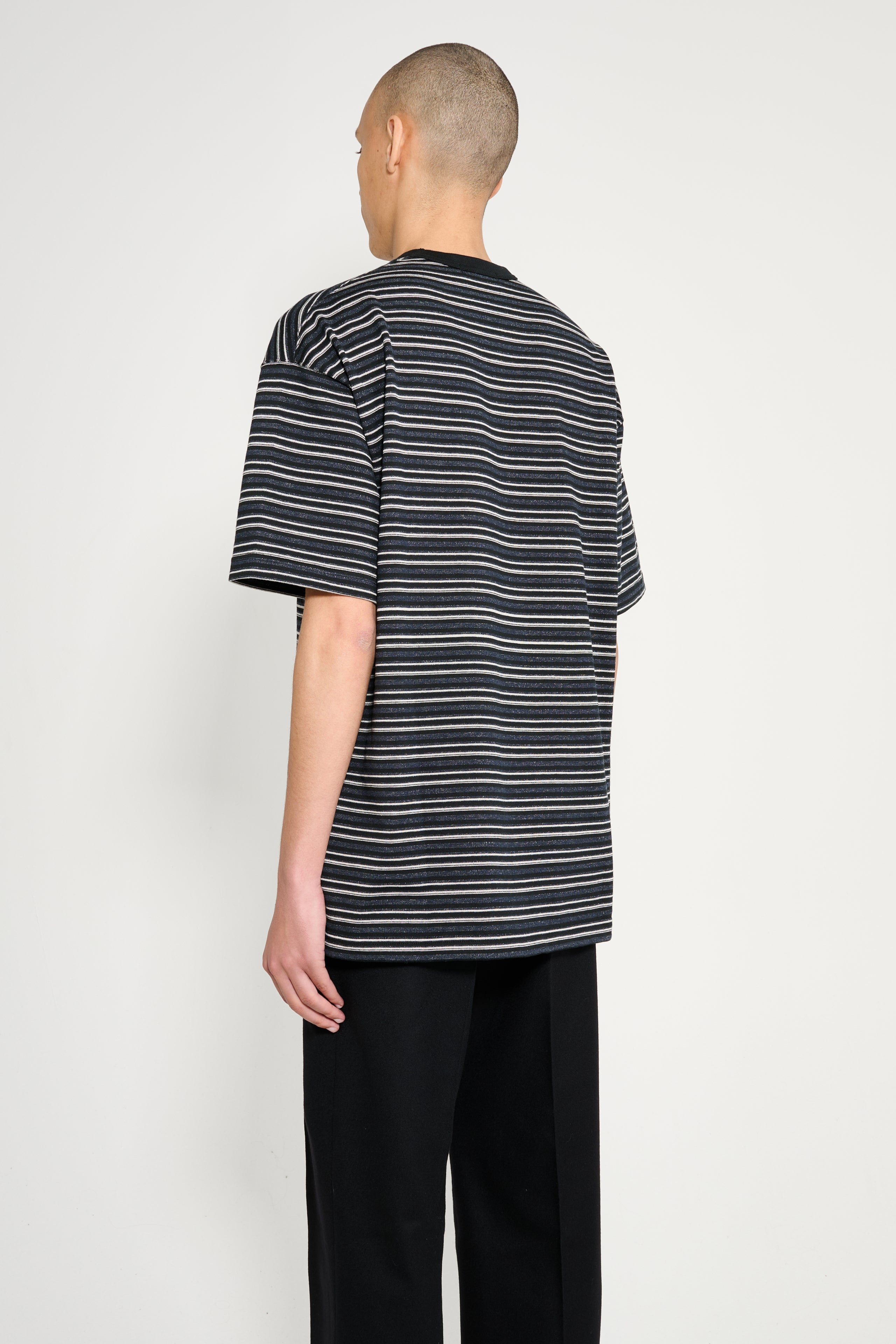 COMME DES GARÇONS HOMME COTTON T-SHIRT BLACK - 3
