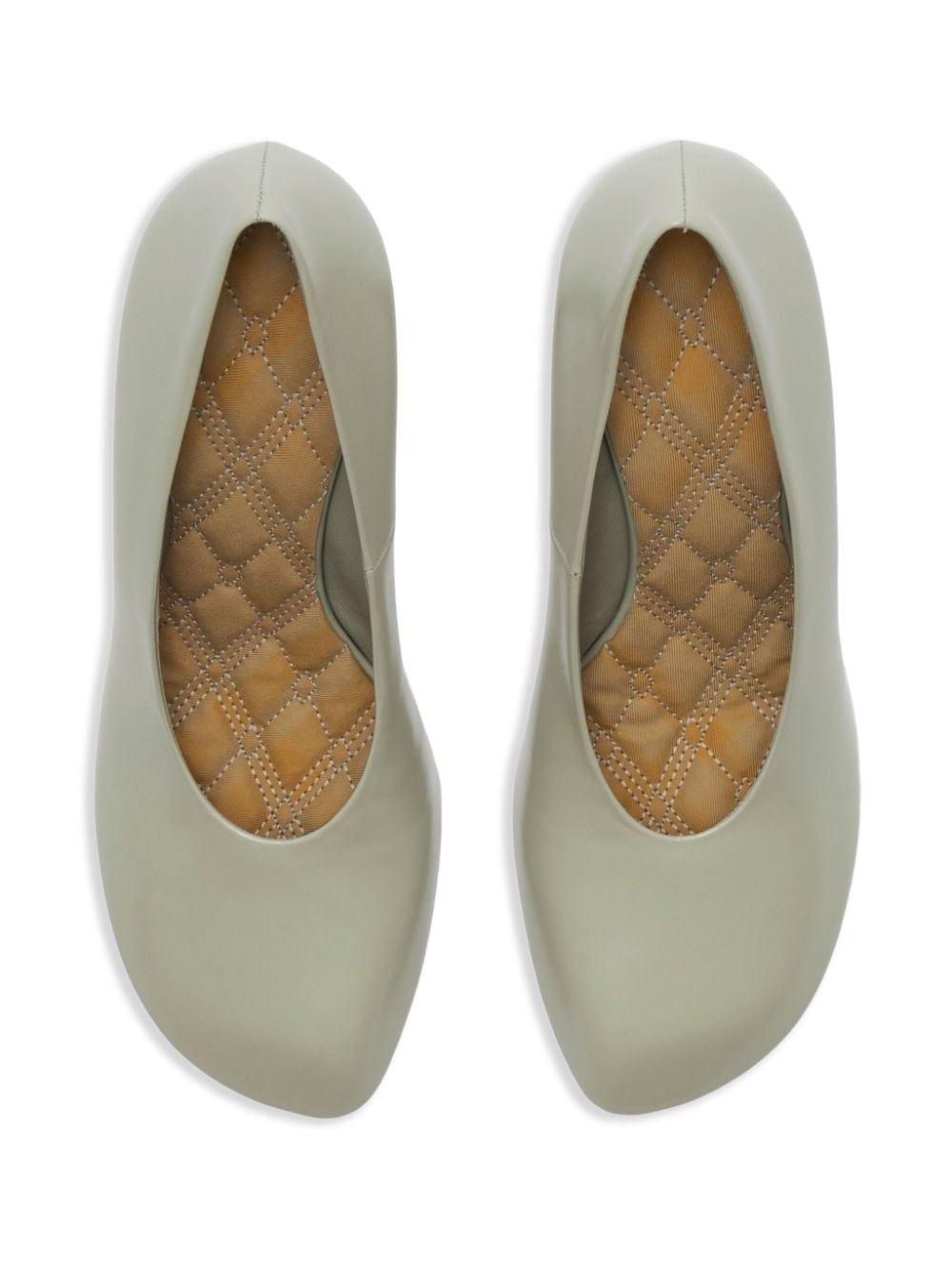 85mm slip-on leather pumps - 3