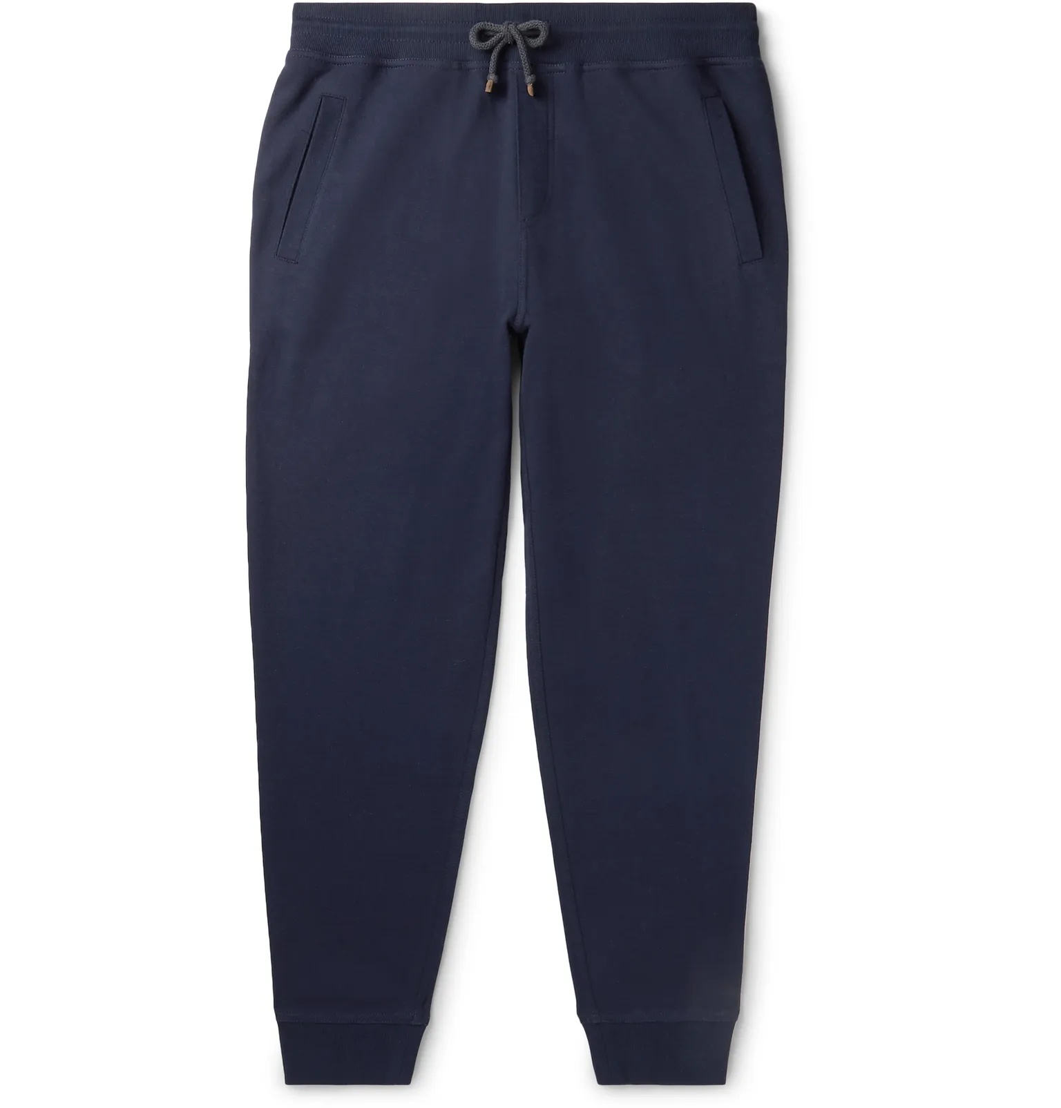 Tapered Cotton-Blend Jersey Sweatpants - 1