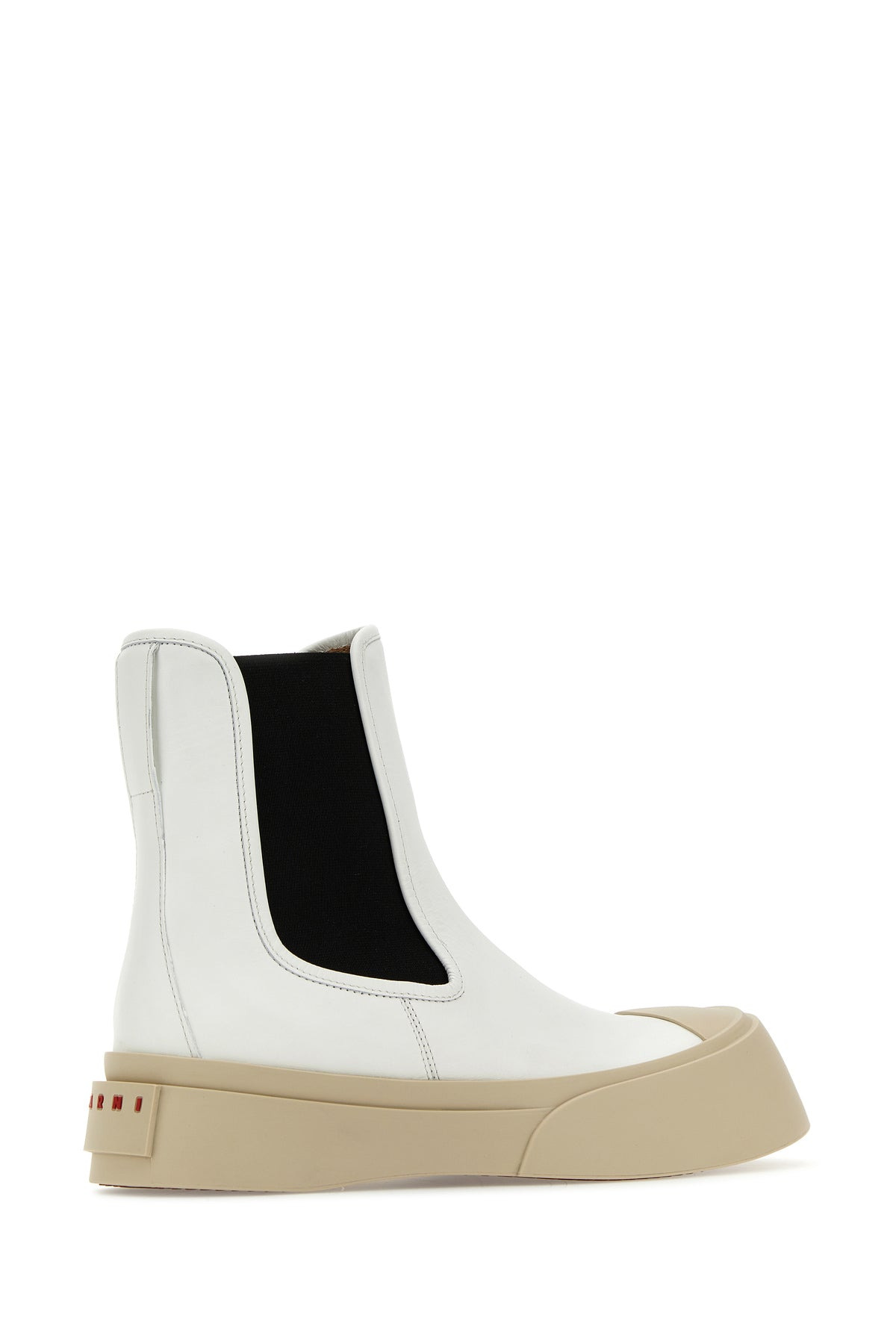 White nappa leather Pablo ankle boots - 3