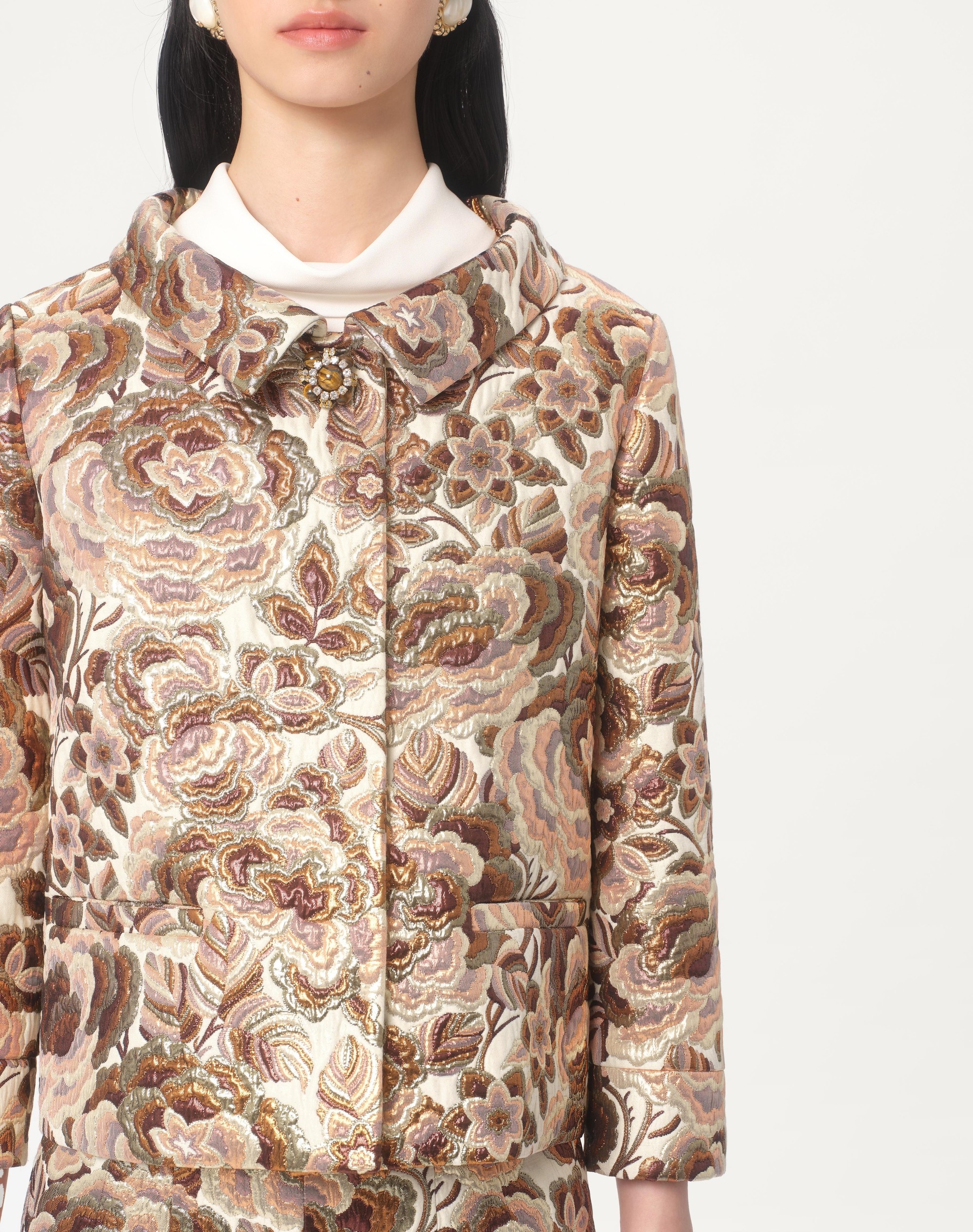 APRES L'HIVER MATELASSE' ROSE LUREX JACKET - 4