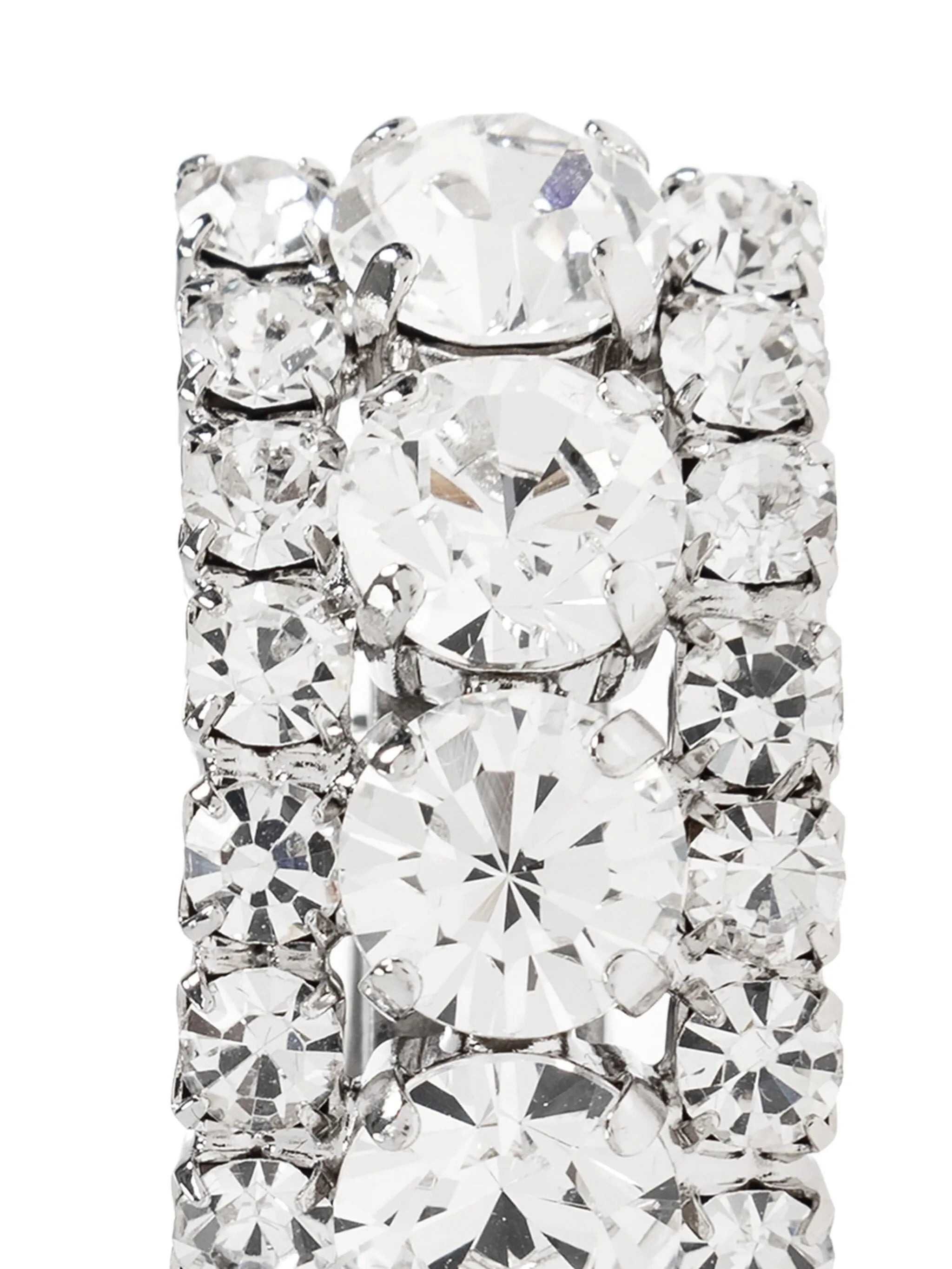 Alessandra Rich Crystal-embellished Rectangular Earrings - 4