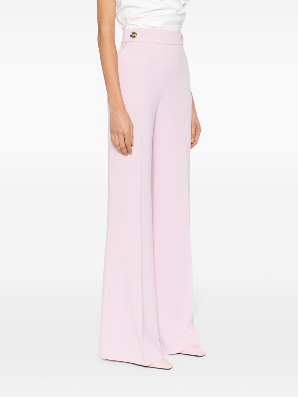 pressed-crease palazzo pants - 3