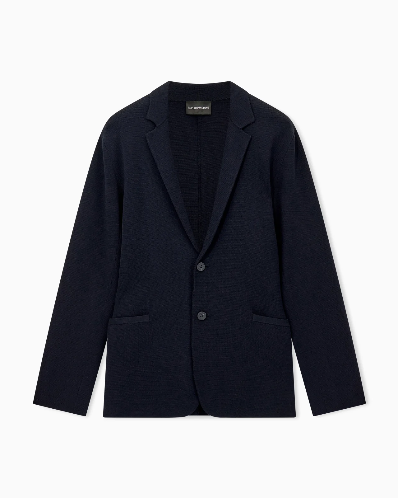 SINGLE-BREASTED BLAZER IN TRAVEL ESSENTIAL KNIT FABRIC - 1