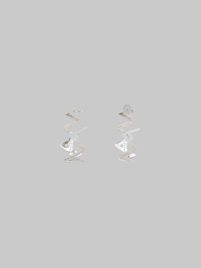 PALLADIUM METAL MARNI SYMBOL EARRINGS - 3