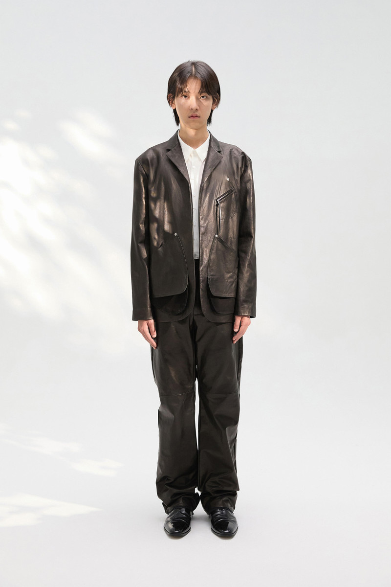 POST ARCHIVE FACTION (PAF) 8.0 LEATHER TROUSERS RIGHT (BLACK) outlook