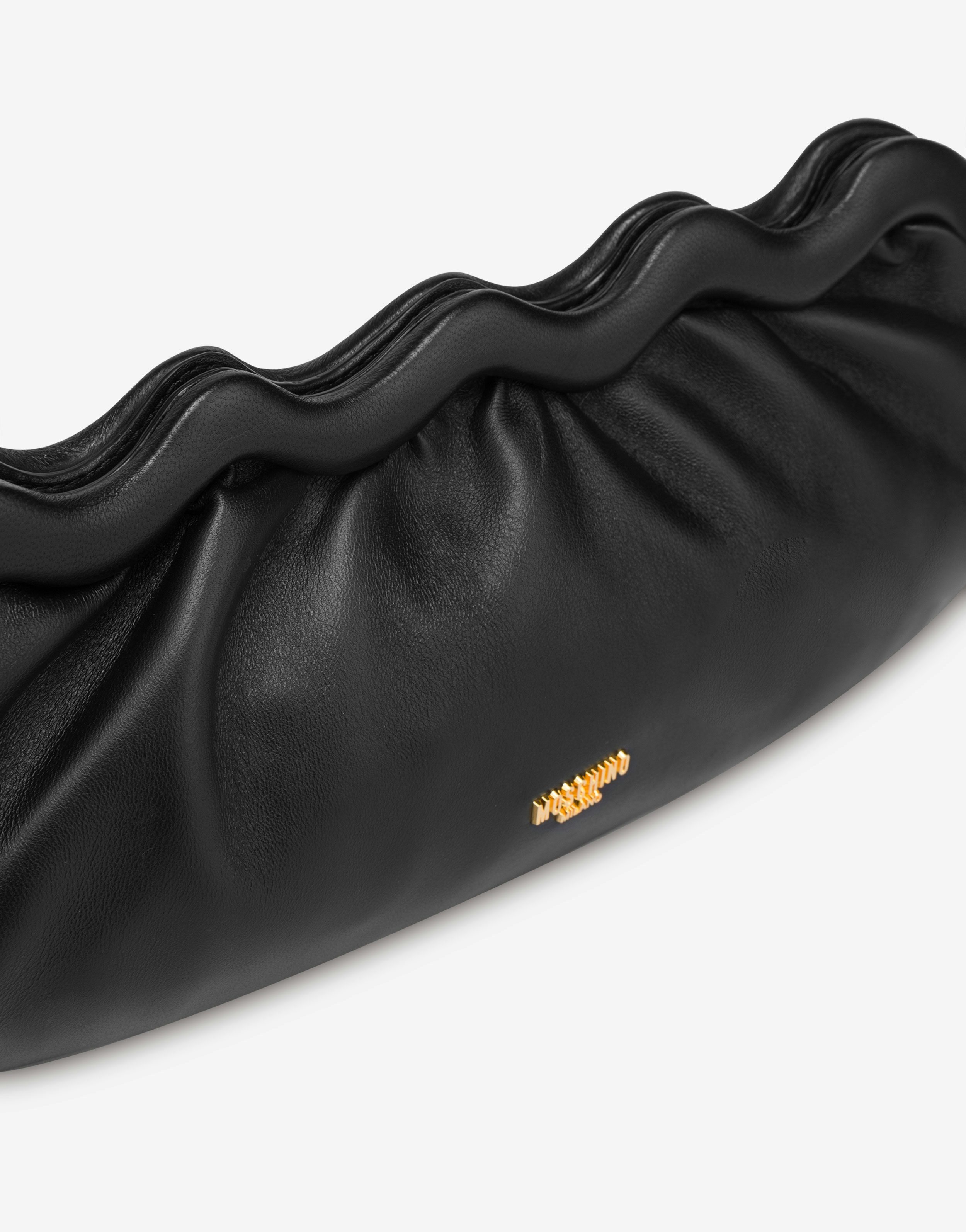 MORPHED NAPPA LEATHER CLUTCH - 4