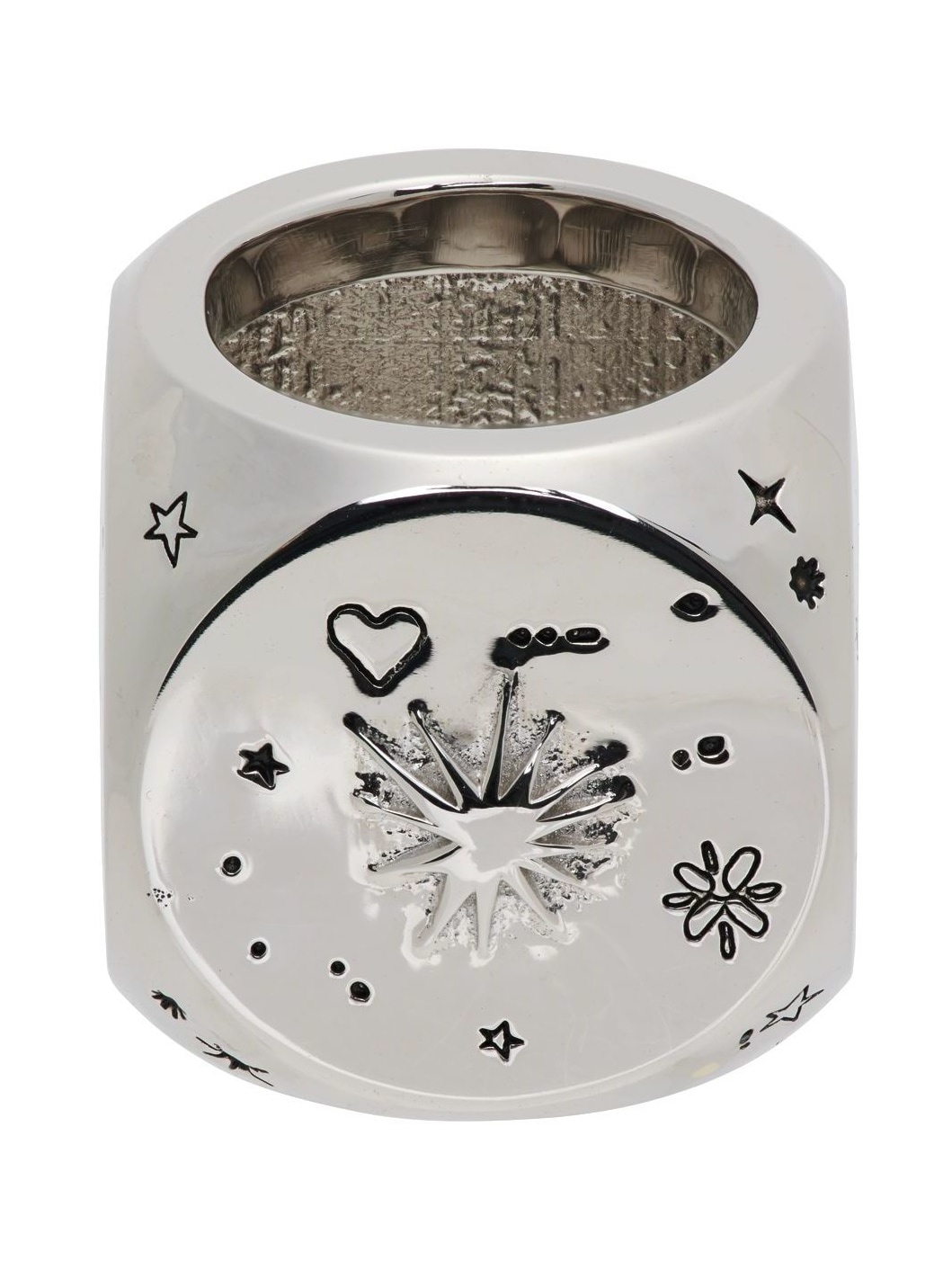 【関税込み】We11done シルバー ロゴ リング We11done Silver Logo & Graphic Dice Ring | REVERSIBLE