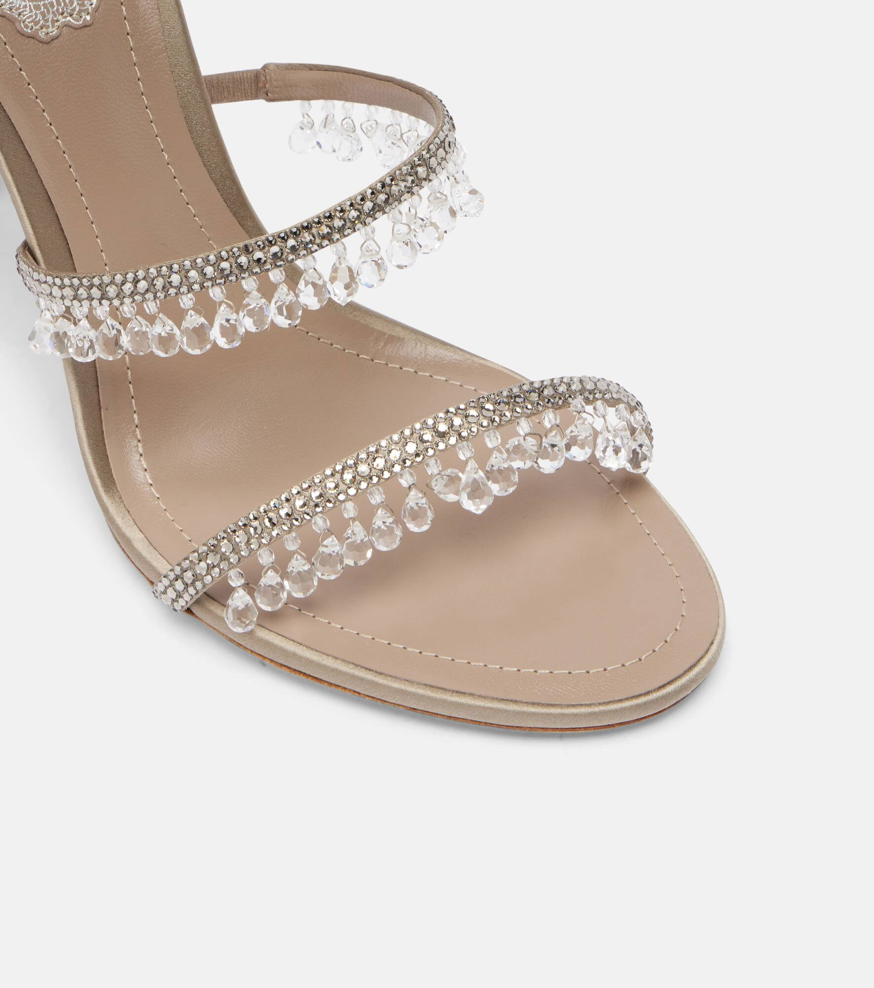 Chandelier 105 embellished satin sandals - 5