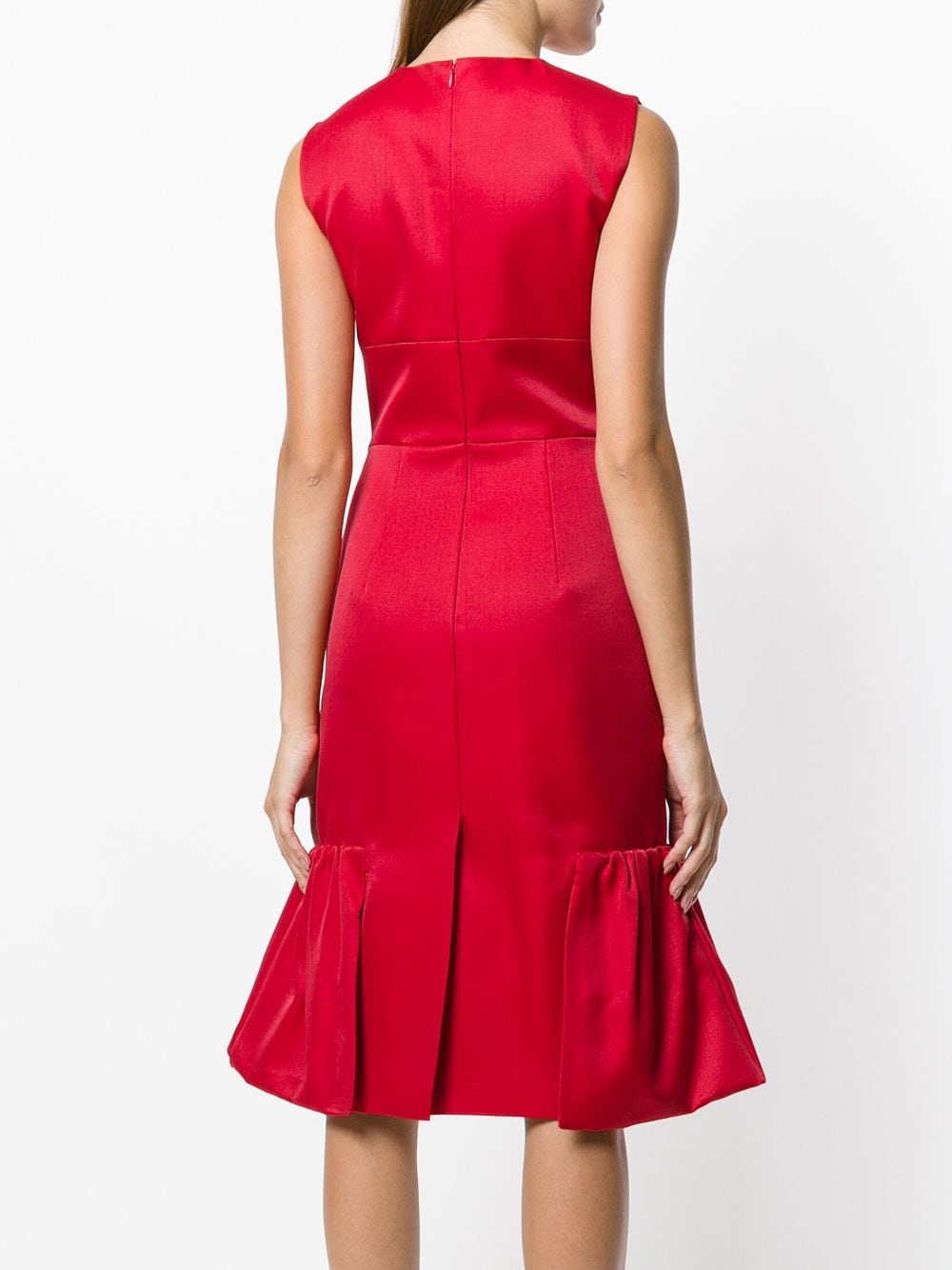 tulip shape gathered detail dress - 4