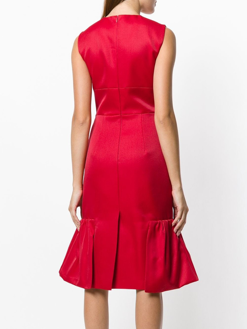 tulip shape gathered detail dress 4