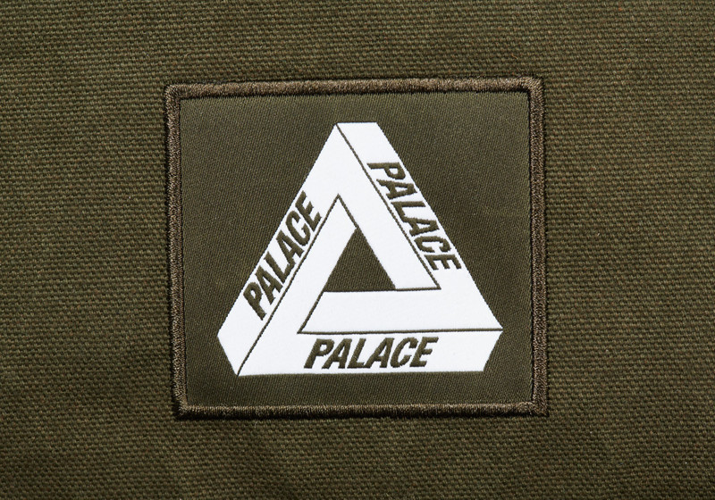PALACE X-PAC COTTON CANVAS BACKPACK OLIVE 4